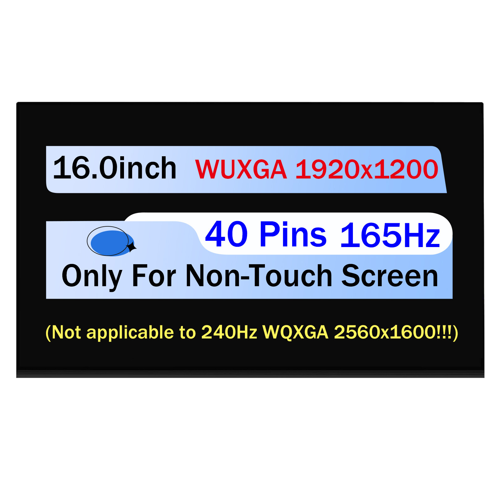 165Hz 16.0″ WUXGA for ASUS TUF Gaming A16 FA617NS FA617NS-A16.R77600 LCD Screen