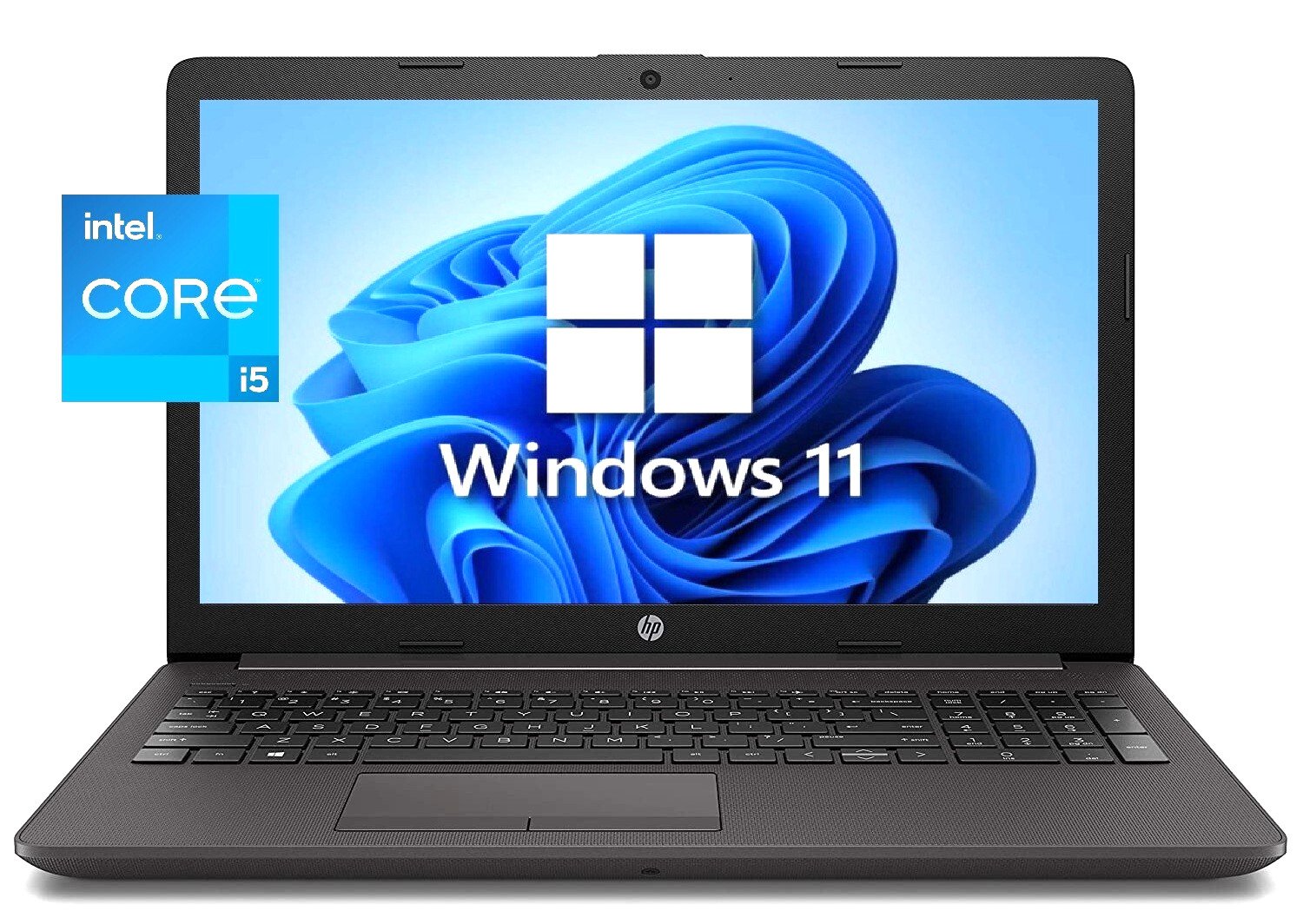 15.6″ HP Laptop PC: Intel i5 Quad-Core! 16GB RAM ~ 256GB SSD! Webcam! WINDOWS 11