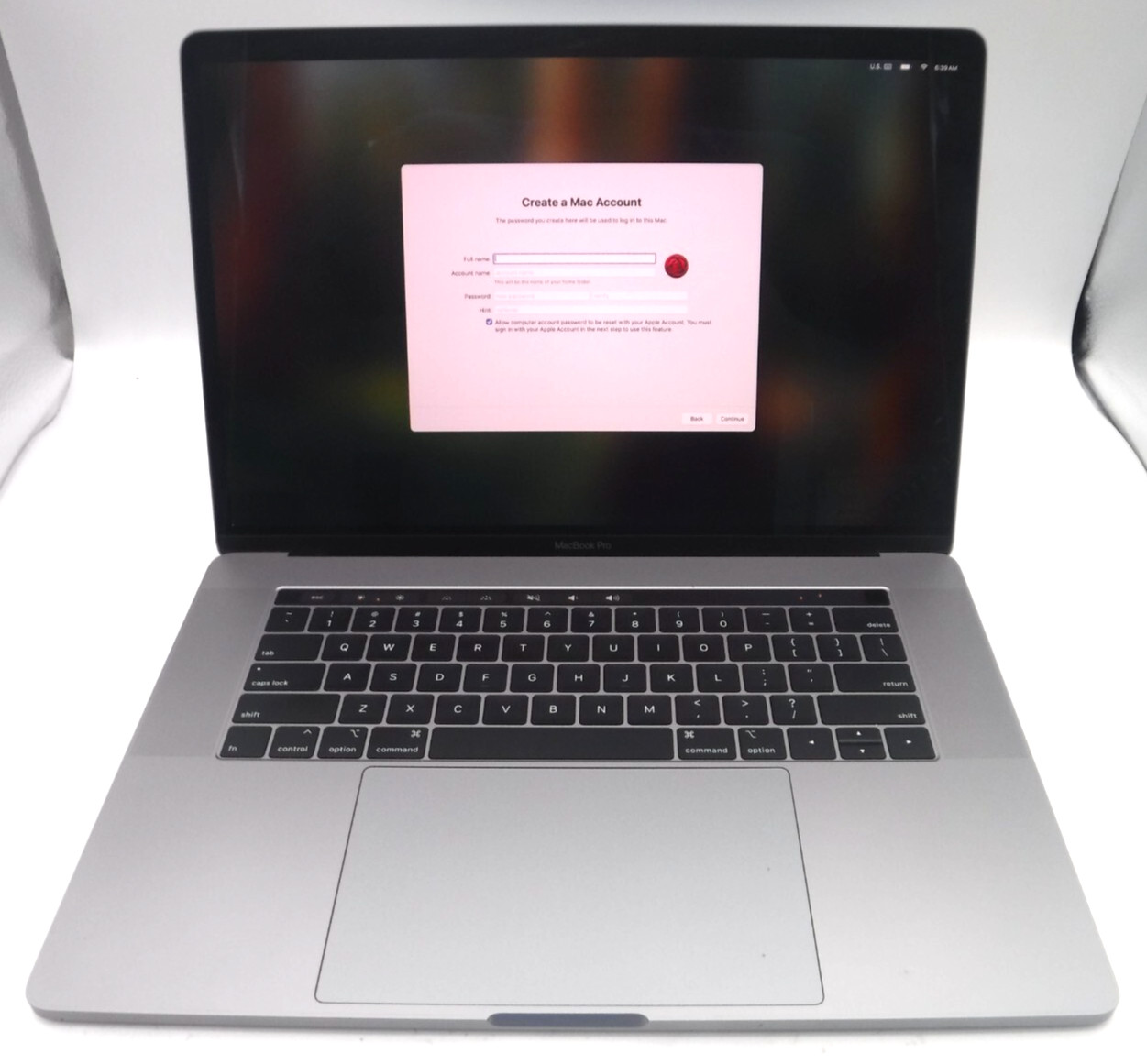 Apple MacBook Pro MV902LL/A i7-9750H 2.6GHz 16GB RAM 256GB SSD Mojave