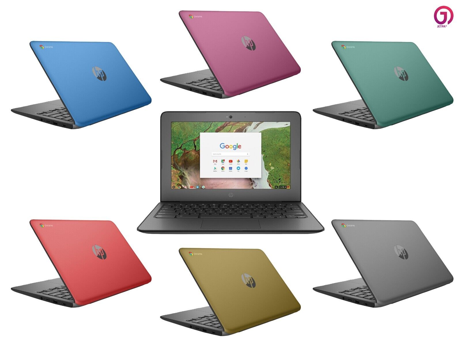 HP Chromebook 11 G6 11.6″ Intel 2.40 GHz 4 GB RAM 16 GB eMMC Bluetooth Webcam SD