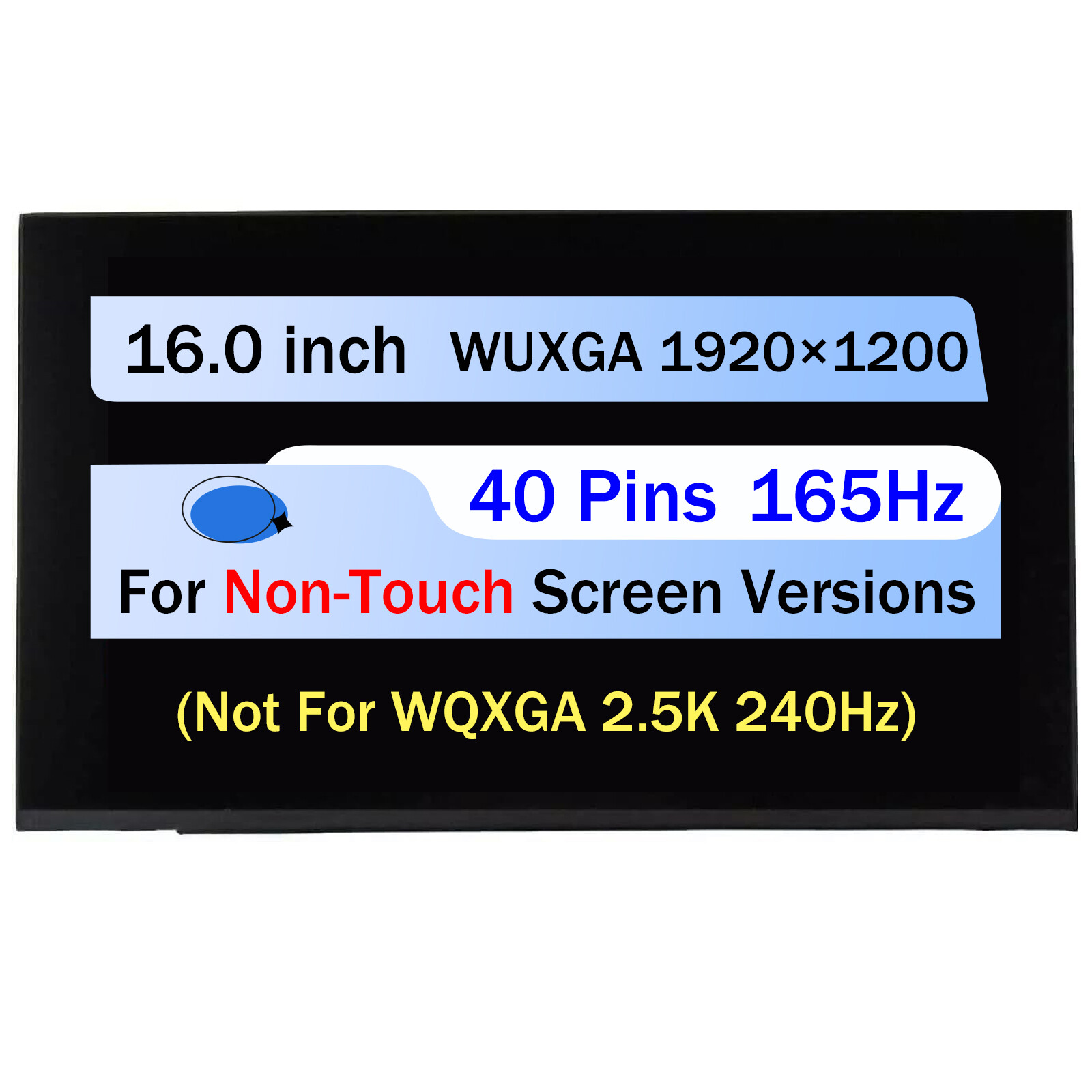 18010-16021200 for ASUS TUF Gaming A16 FA617N LCD Screen Replacement WUXGA 165Hz
