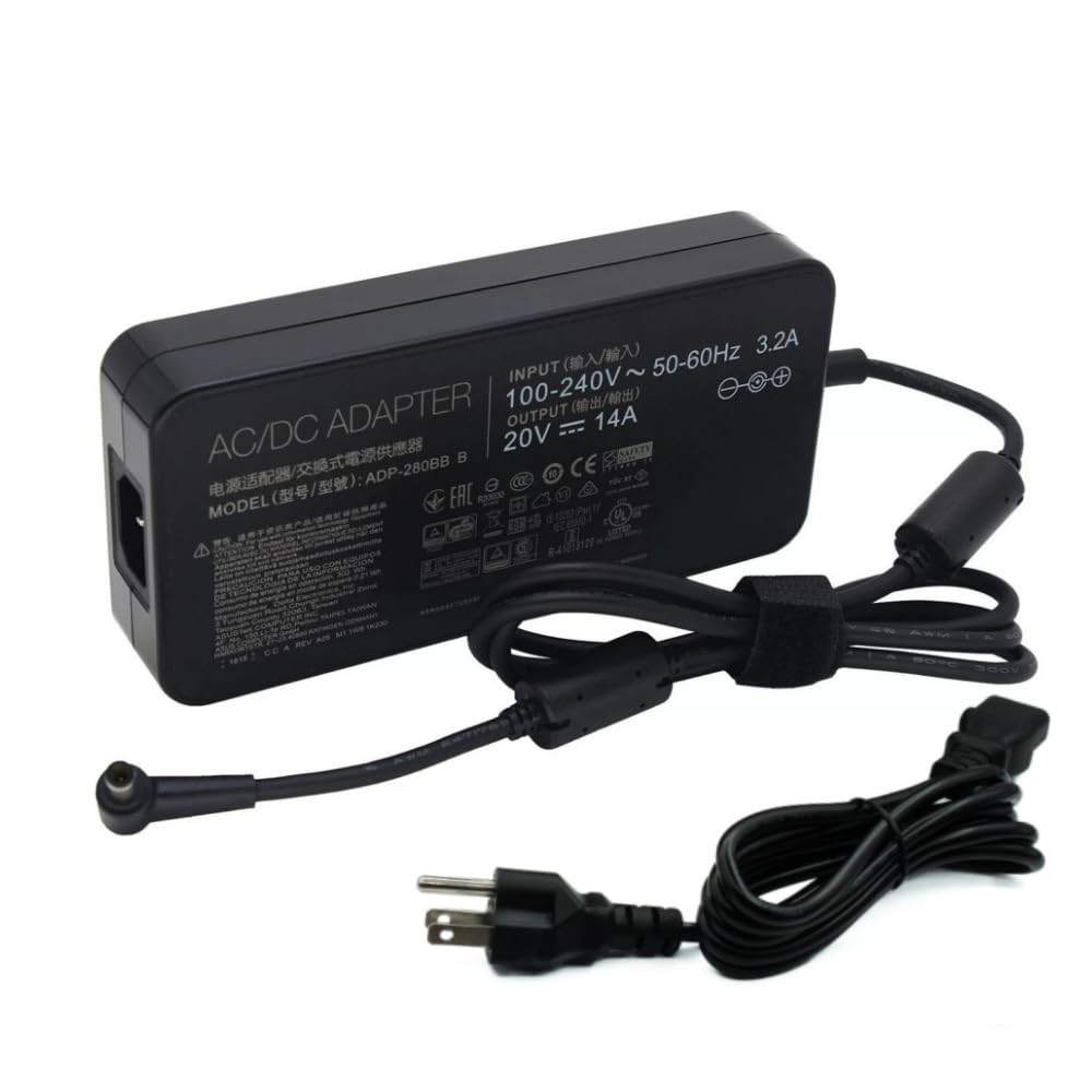 280W AC Charger for Asus TUF Gaming A16 F16 ROG Flow X16, Vivobook/Zenbook Pr…