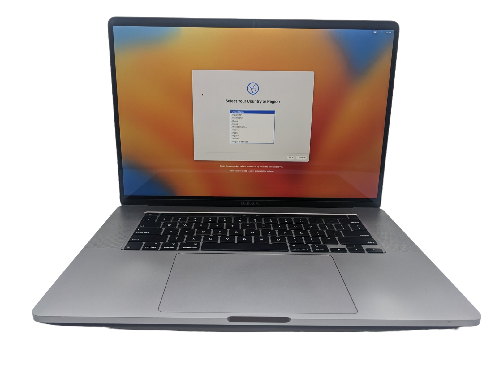 APPLE MACBOOK PRO A2141 2019 i9 2.4GHz 512GB 32GB Grade D