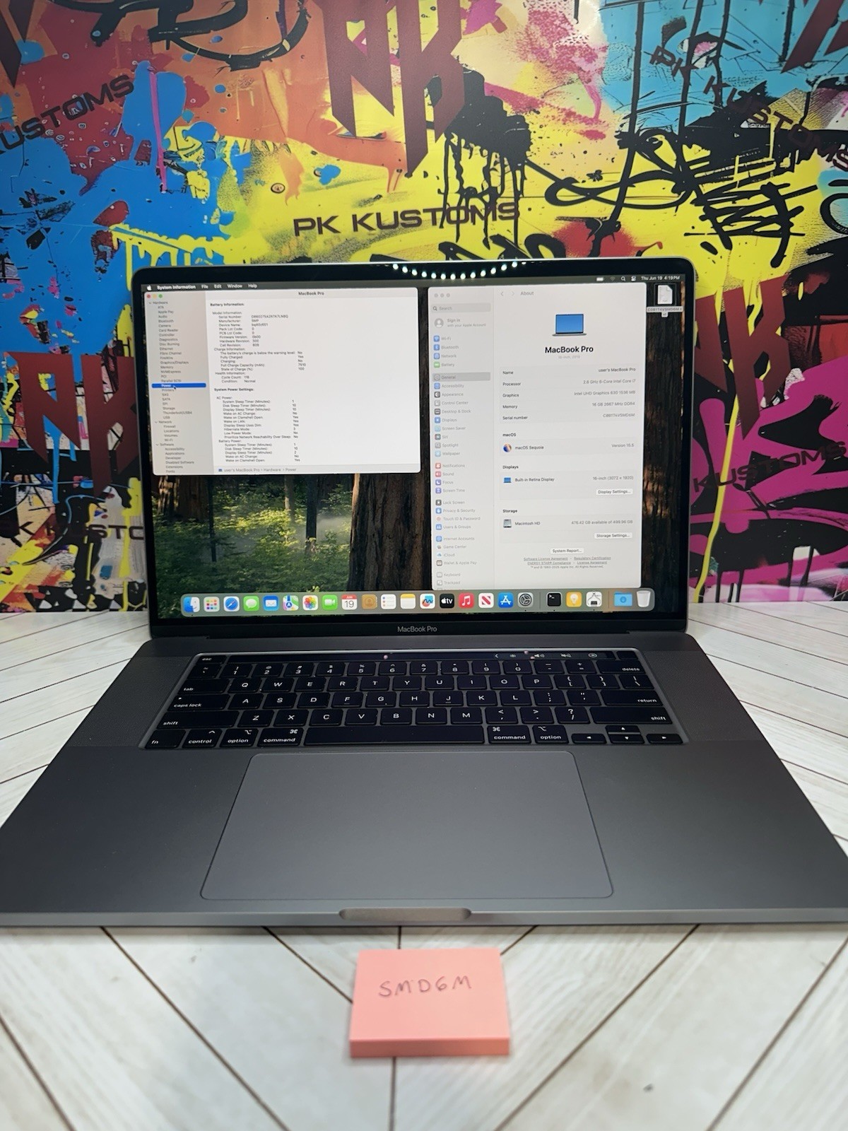 Apple MacBook Pro 16″ (512GB SSD, Intel Core i7 9th Gen., 2.60 GHz, 16GB) Laptop