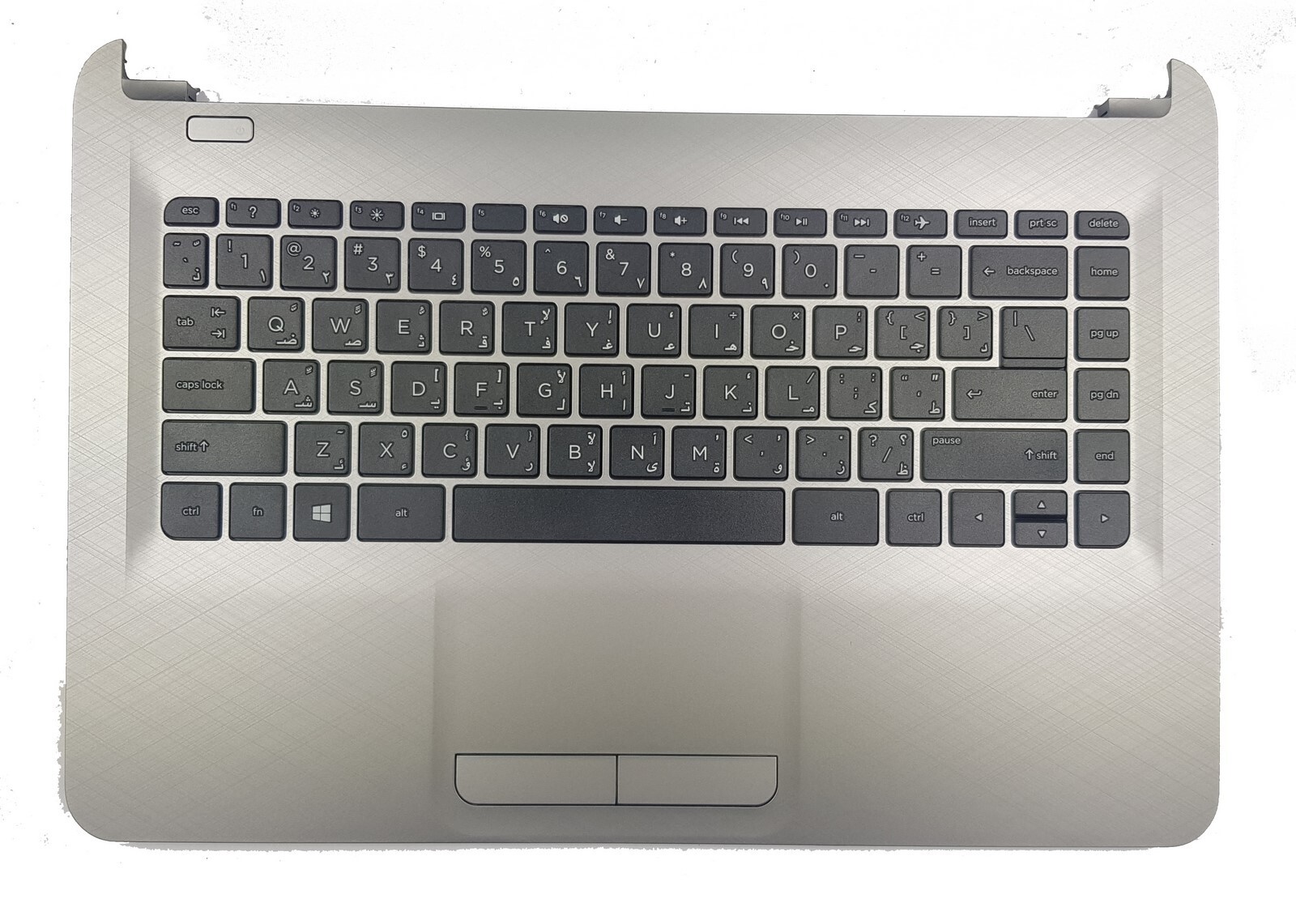 HP Pavilion 14-AC 14-AJ 14-AF 14-AM 14-AN Silver Palmrest US ARABIC Keyboard
