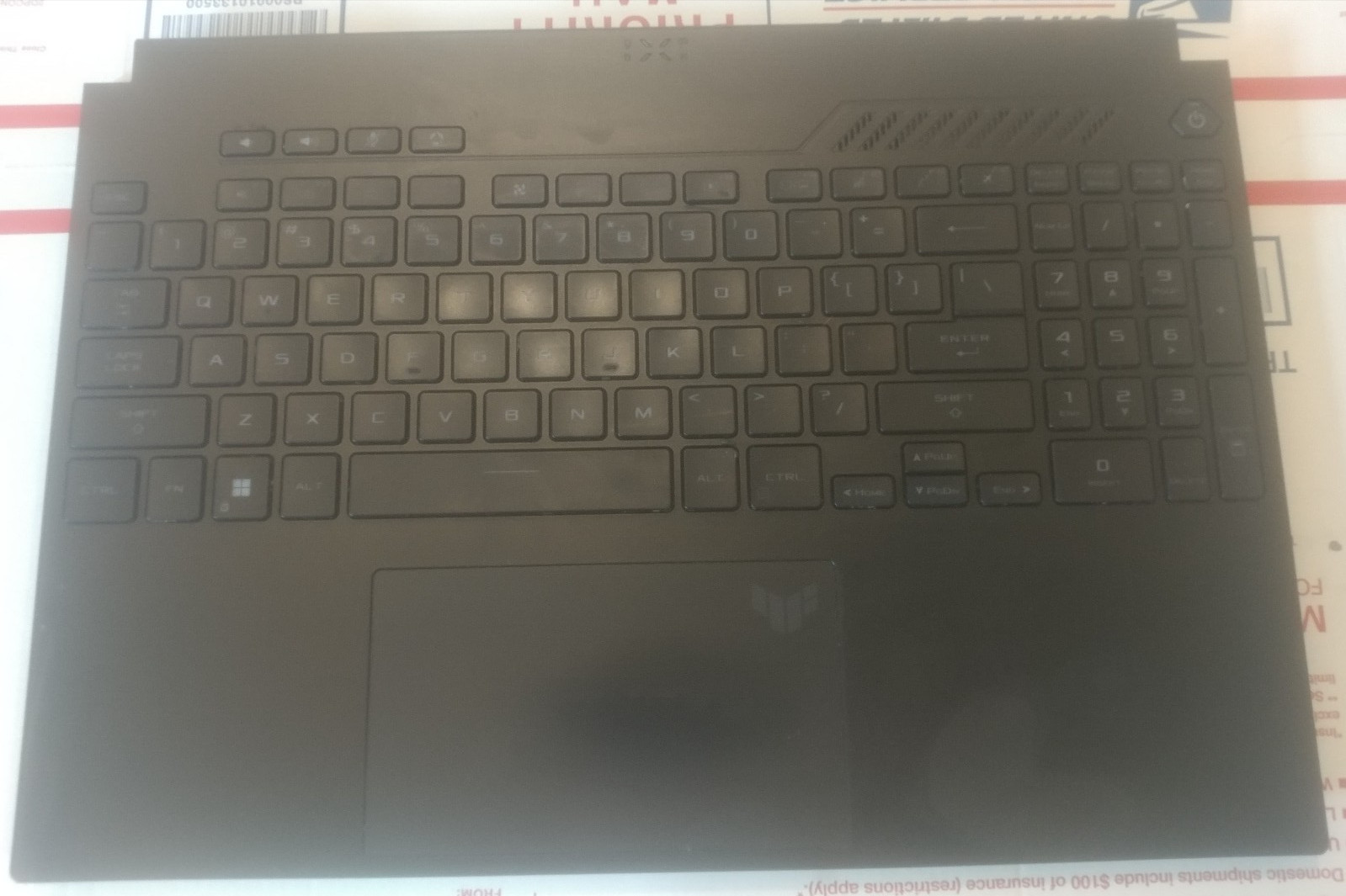 ASUS TUF Gaming A16 FA617 Palmrest BL Keyboard Black 6070B2135725 OEM READ 2