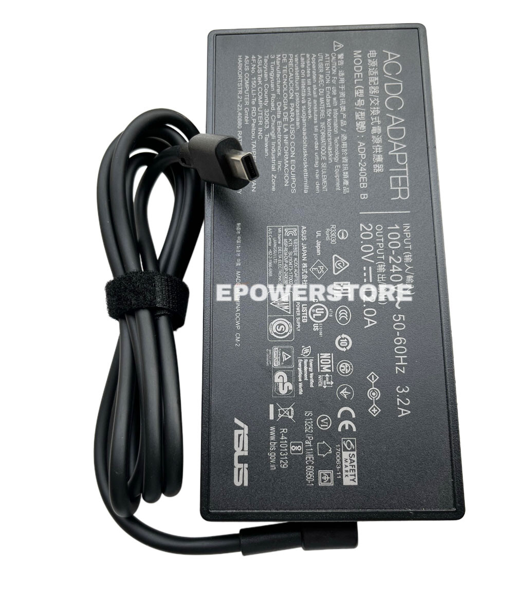 12A 240W AC Adapter Charger For ASUS TUF Gaming A16 FA608WI-AB96 FA608WV-DB94