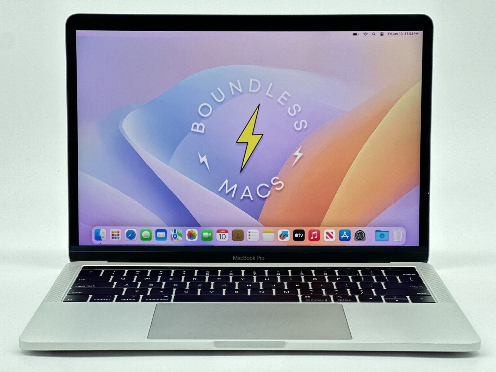13″ Apple MacBook Pro 2018 2.7 i7 16GB RAM 512GB SSD Sequoia + Silver + Good