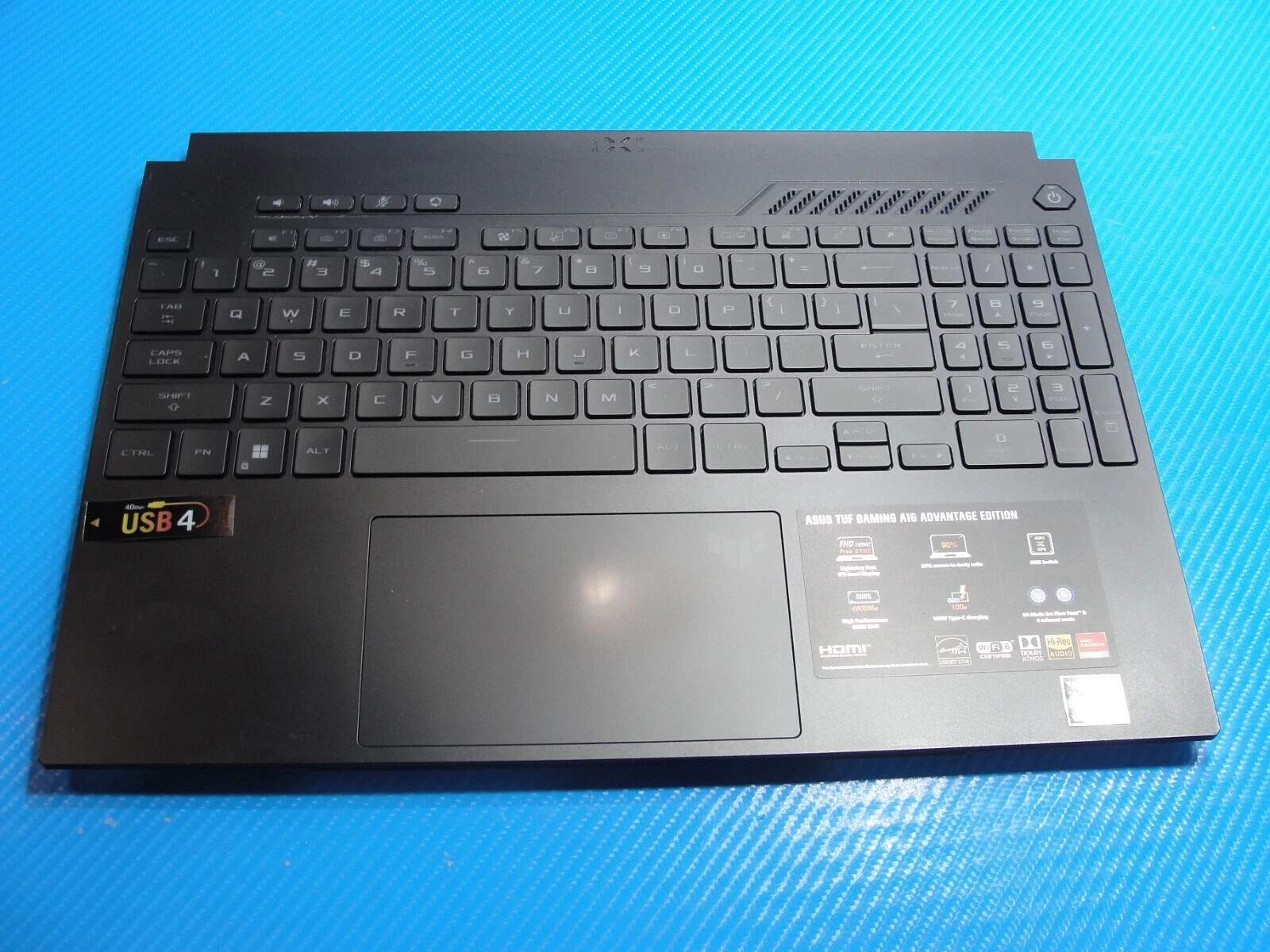 ASUS TUF Gaming A16 FA617 Series Palmrest w/ BL Keyboard Black 6070B2135725 OEM
