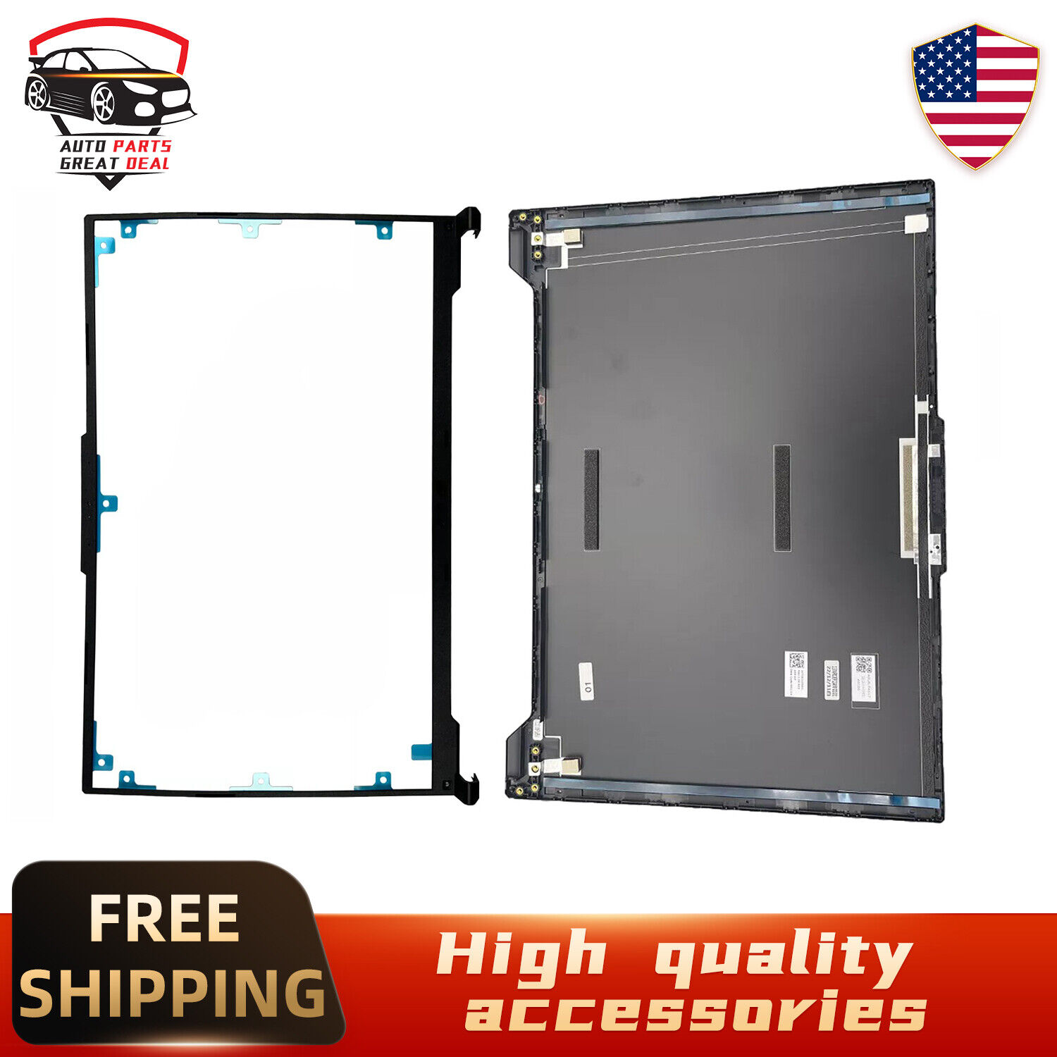 New Black Top Back Cover & Front Bezel For ASUS TUF Gaming A16 FA617 FX617 US