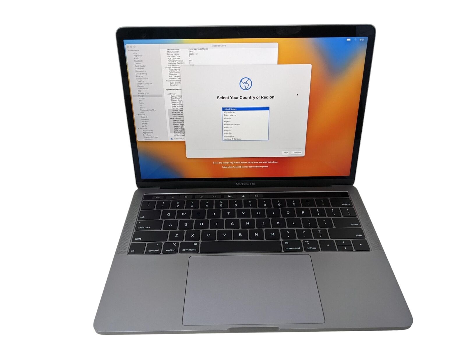 APPLE MACBOOK PRO 13″ i7 2.8GHz 16GB 2019 512GB A1989 Grade D