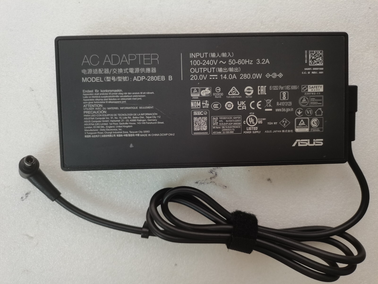 OEM 20V 14A ADP-280EB B for ASUS TUF Gaming A16(2024) FA607PV 6.0mm 280W Adapter