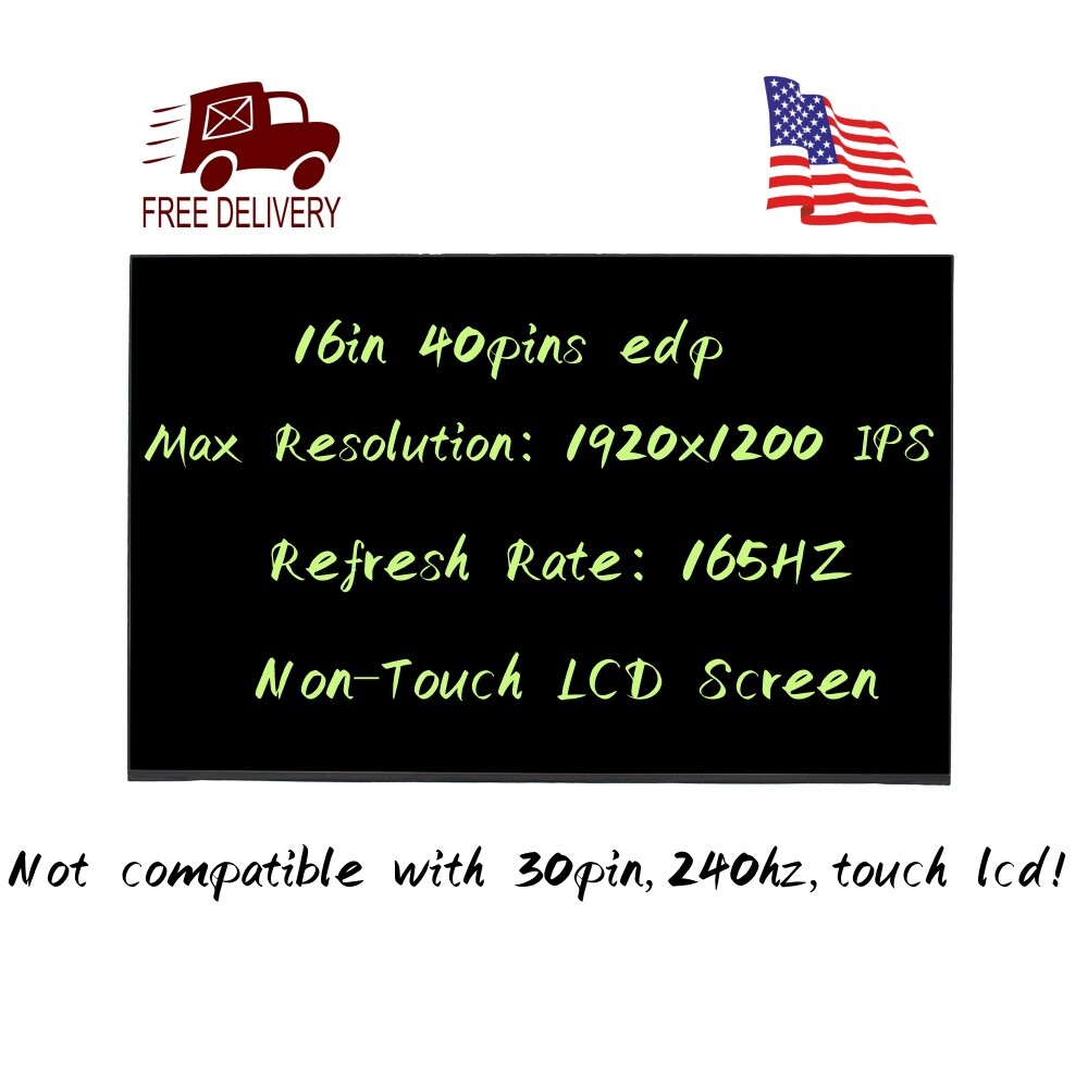 165Hz 16″ FHD+ LCD Screen ASUS TUF Gaming A16 FA617NS FA617XS FA617NS-A16.R77600