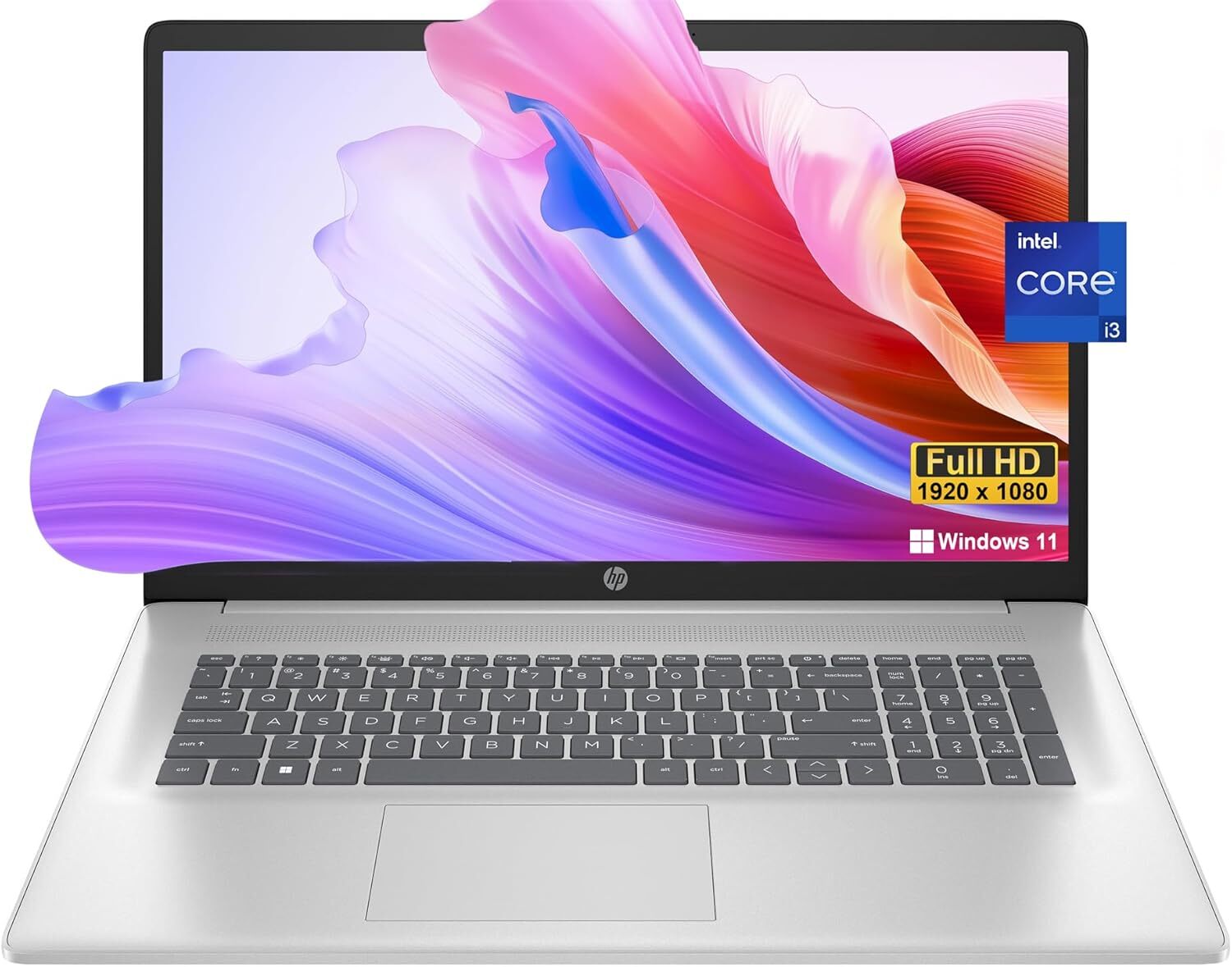 HP 17.3 Flagship Full HD Laptop Intel Core i3-1215U Windows 11 32GB RAM 1TB SSD