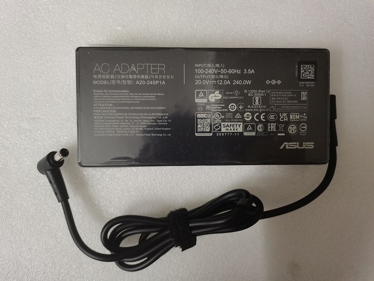 For ASUS TUF Gaming A16 A617XS-N4036W RX7600S 20V 12A A20-240P1A 240W Original