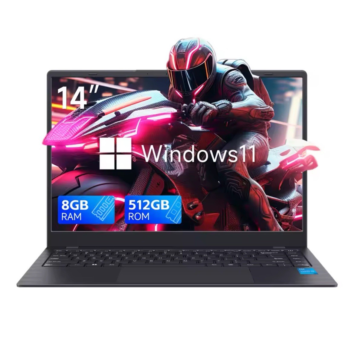 14 Inch Windows 11 Laptops New N4000 2.6Ghz 8GB RAM 512GB ROM