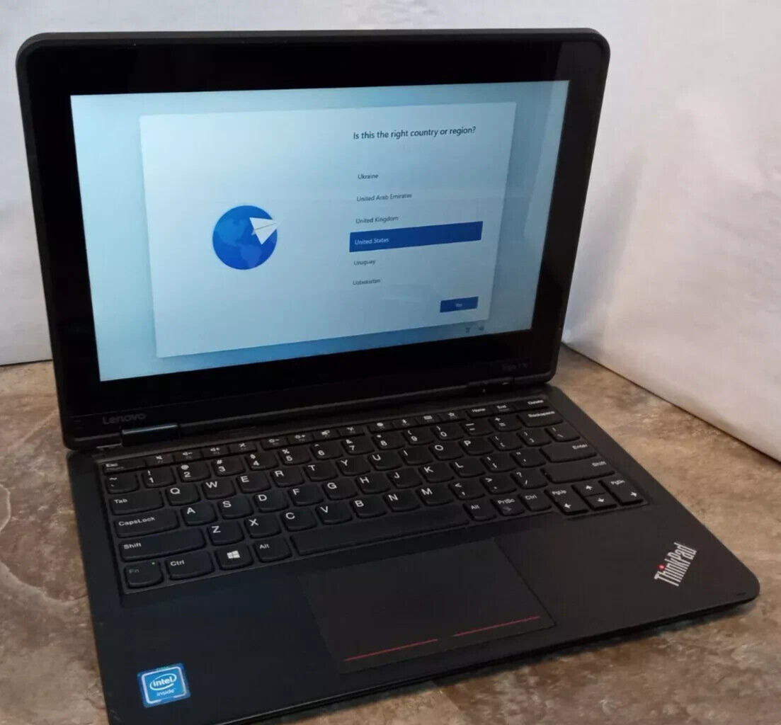 Lenovo ThinkPad Yoga 11e TouchScreen  8GB RAM 128GB SSD Windows 10 * See Descr