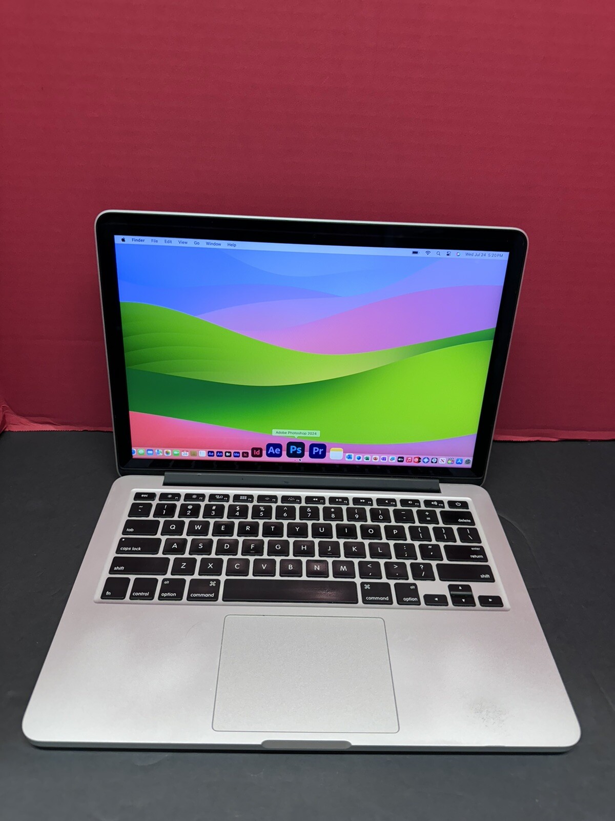 Apple Macbook Pro Retina 13” 2015 2.7GHz i5 8GB RAM 256GBSSD  macOS Sonoma 2024