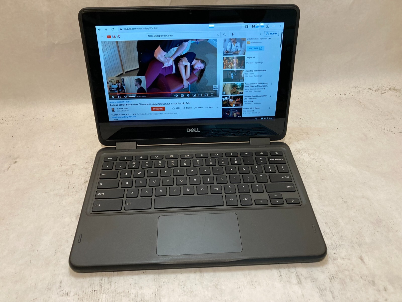 Dell 5190 ChromeBook 2in1 Touch 2020 Model USB C TESTED WORKING w/ CHARGER