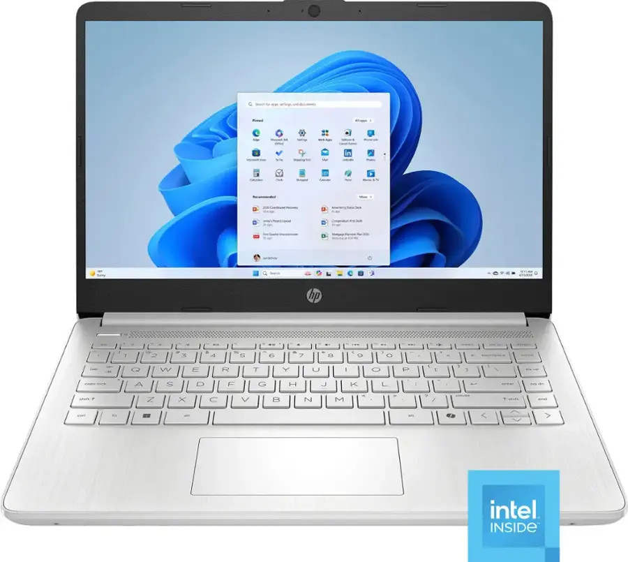 HP – 14″ Laptop – Intel Processor N150 – 4GB Memory – 128GB UFS – Natural Silver