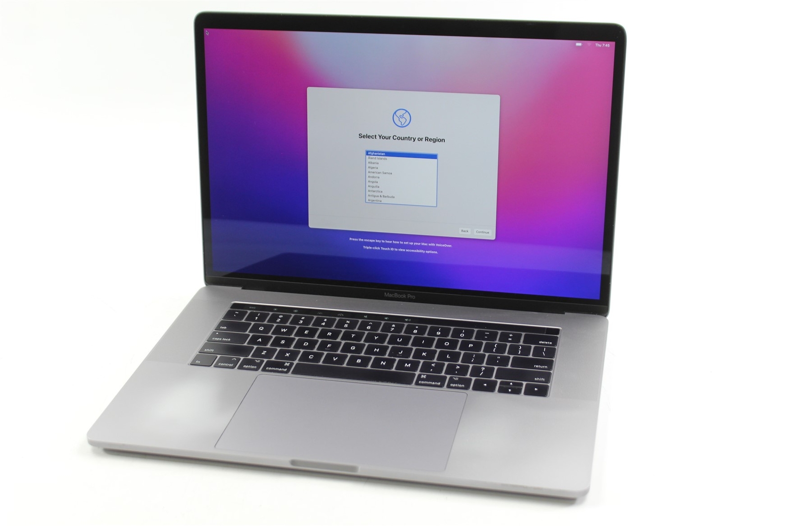 Apple MacBook Pro A1707 2017 15″ i7-7920HQ 512GB SSD 16GB RAM Monterey R.Pro 560