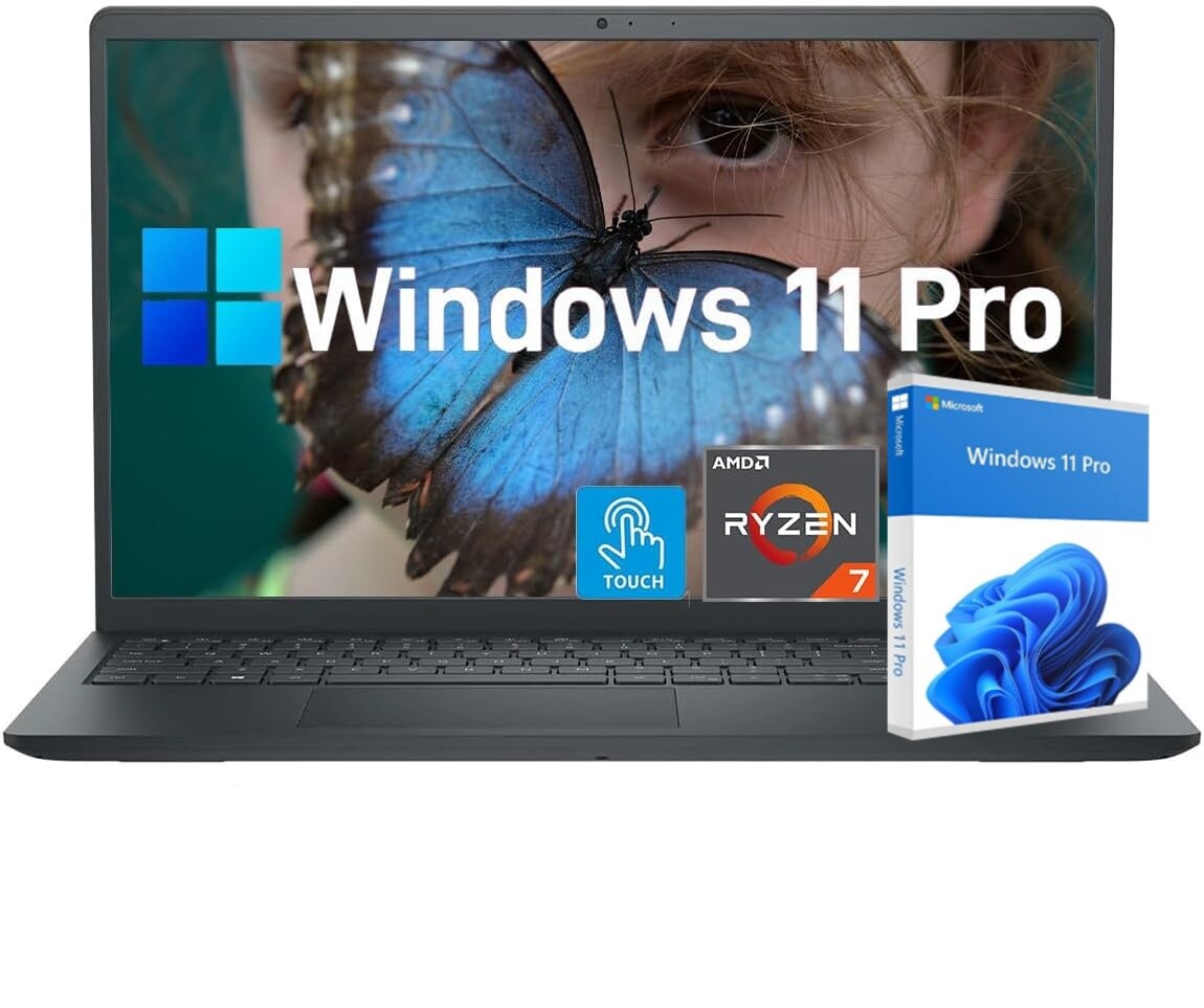 Dell Inspiron 15.6″ Touch Laptop AMD Ryzen 7 7730U 64GB RAM,2TB SSD WIN 11 Pro