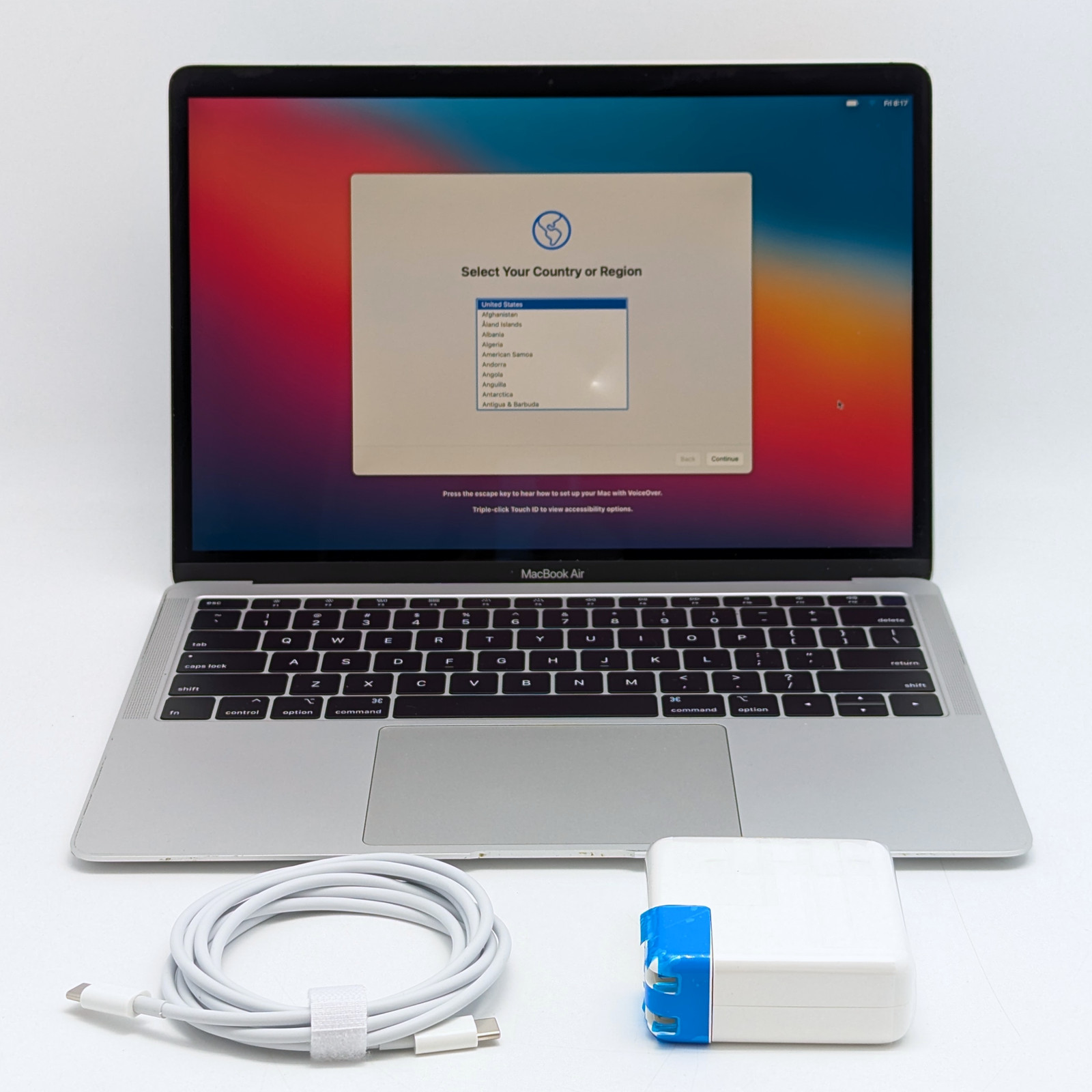 Apple MacBook Air 2019 13.3″ Intel Core i5-8210Y 128GB SSD 8GB RAM Mac OS A1932