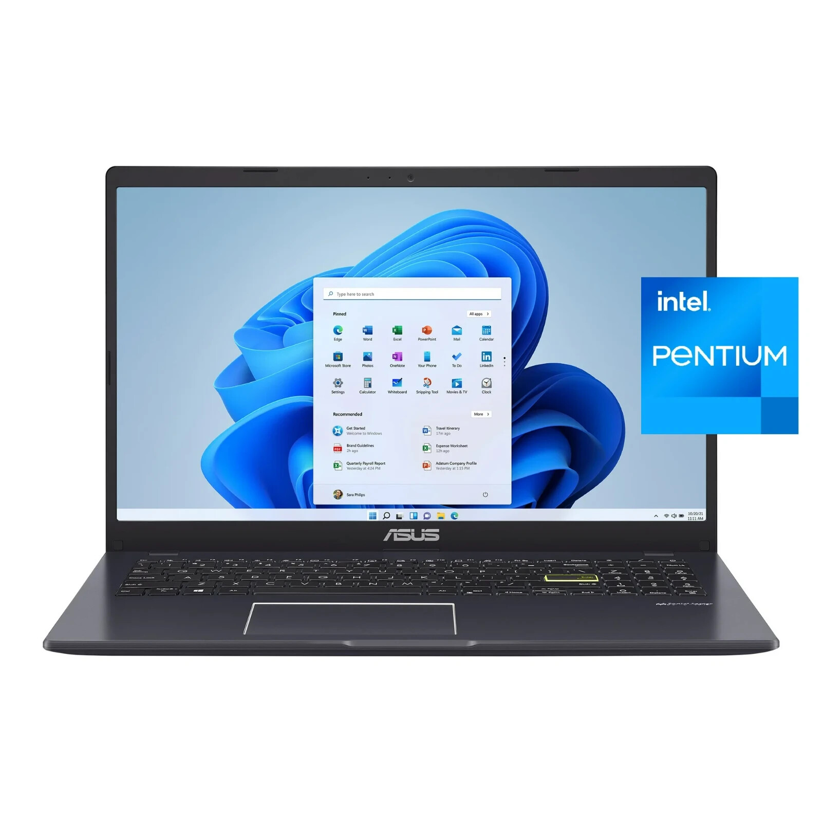 Asus VivoBook L510M: Intel Pentium N5030 1.1Ghz 4GB eMMC 128GB Win 11 Home OEM