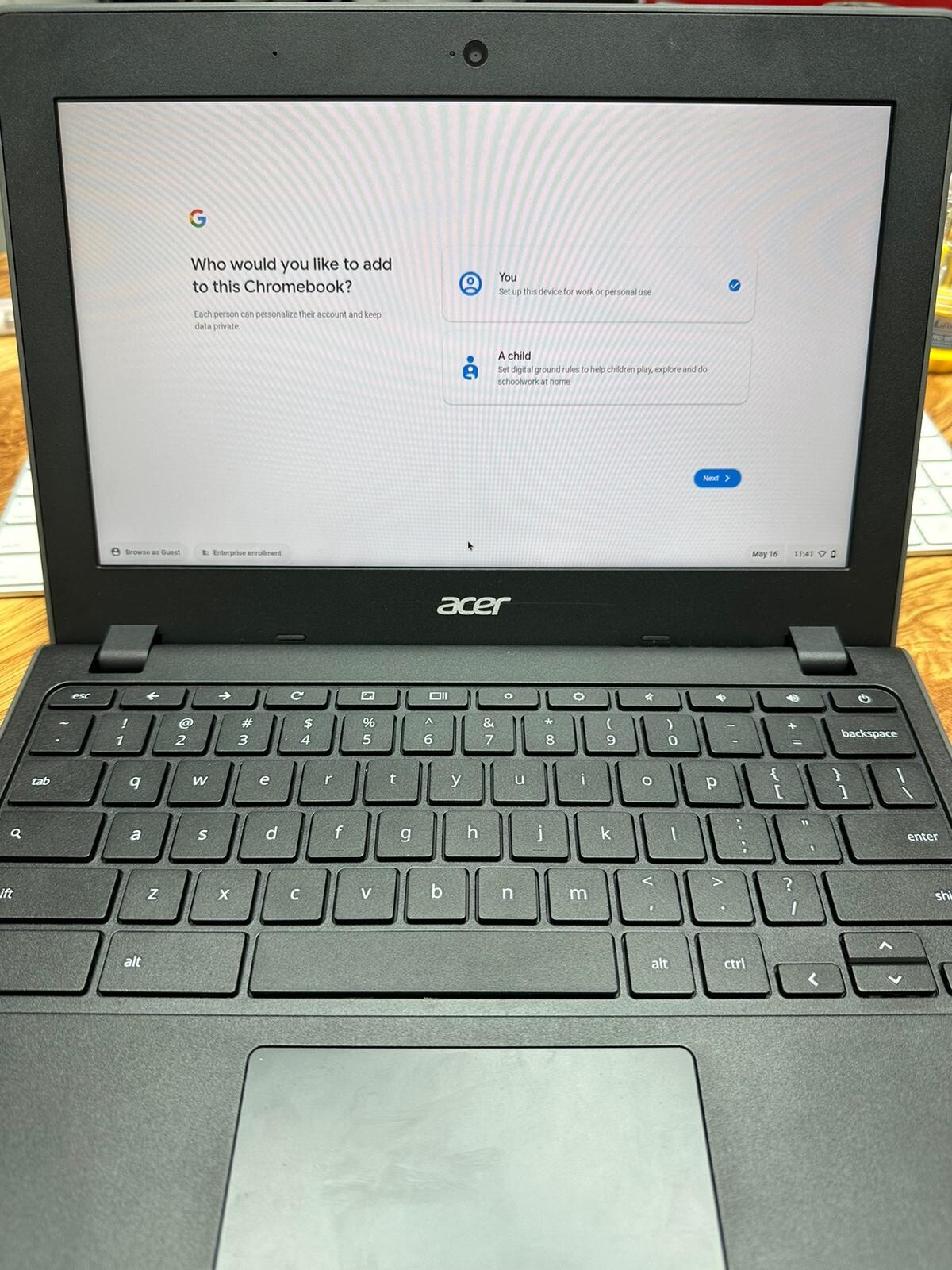 ACER C771-C4TM Chromebook 11.6″ HD CHROME OS CELERON 3855U 1.6GHz 4GB 32GB WIFI
