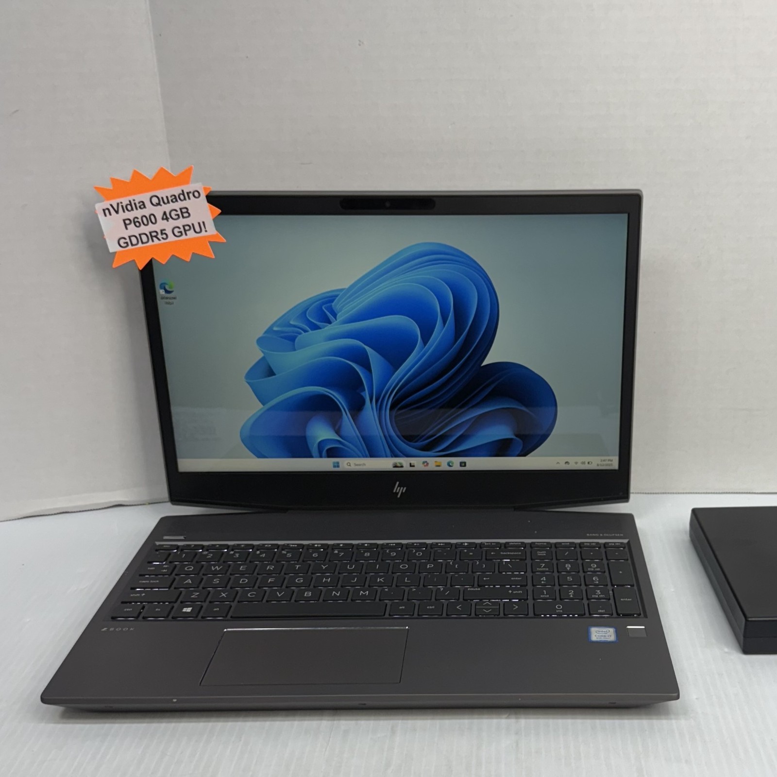 HP ZBook 15v G5 i7-8750H 15.6″ Touchscreen Windows 11 Pro Laptop 512GB SSD 16GB