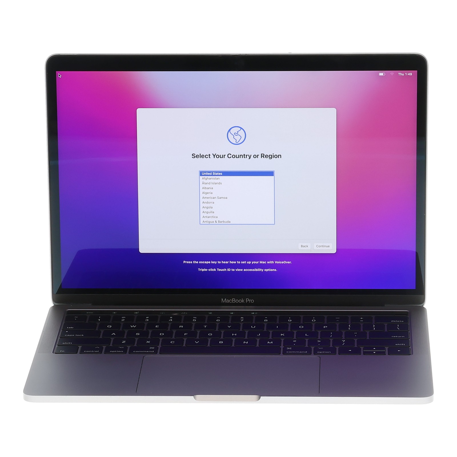 Apple MacBook 15.4″ Laptop- i7 7th Gen | 16GB Ram 256GB NVMe macOS – Refurbished