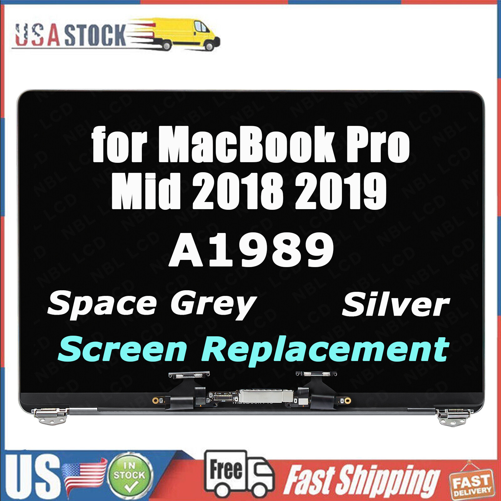 A++ NEW For Apple MacBook Pro A1989 A2159 A2289 LCD Screen Display Assembly
