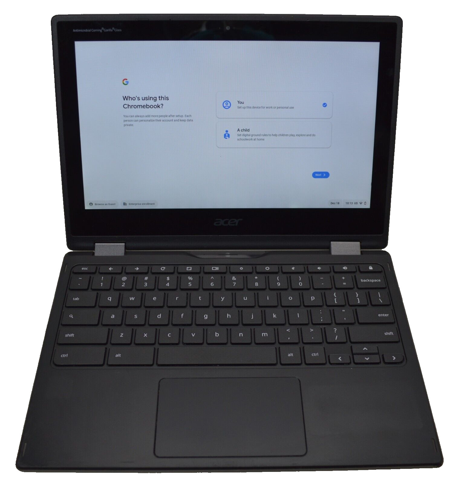 Acer Chromebook Spin 511 R752T 11.6″ 1.1GHz Intel 4GB RAM 32GB SSD Grade B No AC