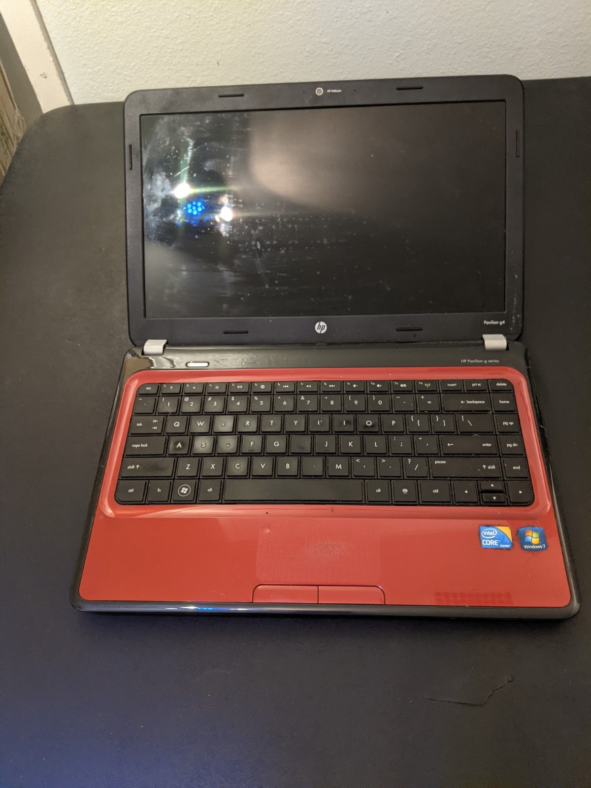 HP Pavilion G4 Laptop Red DVD Reader Electronic DOES NOT POWER ON