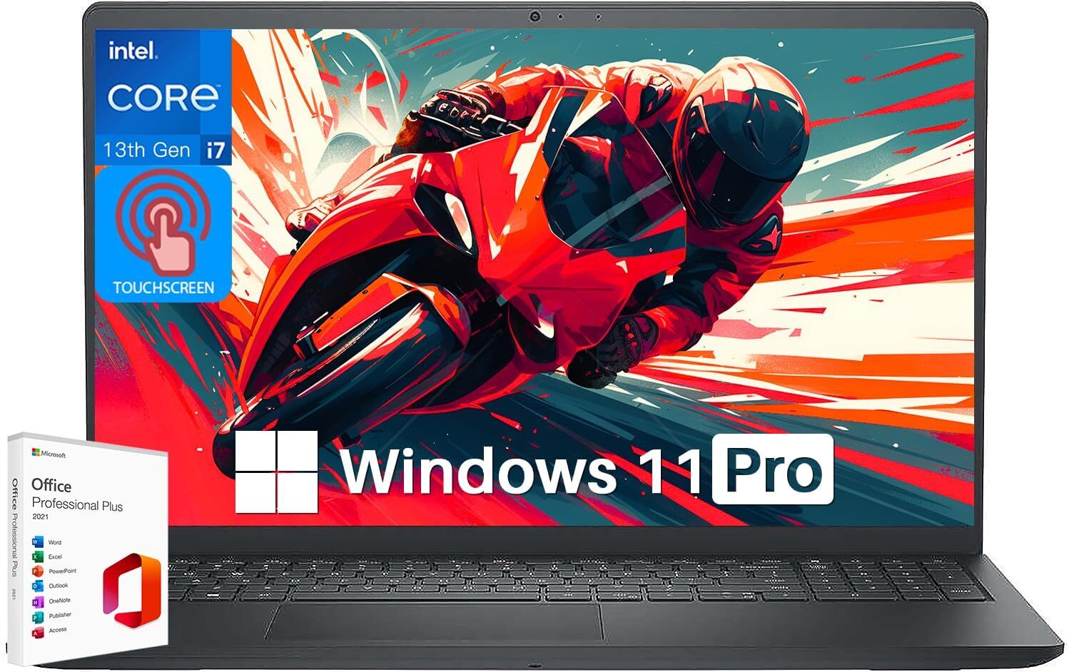 Dell Inspiron 15 15.6″Touch Laptop Intel i7-1355U 64GB RAM,2TB Win11 P+MS Office