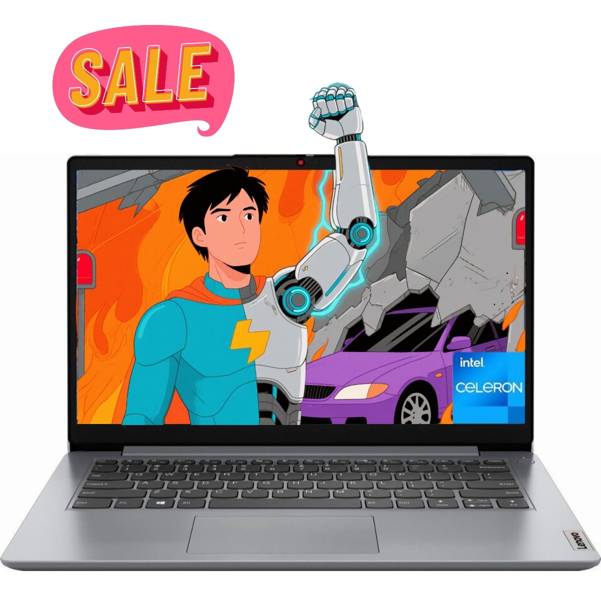 Lenovo Ideapad 1 14” HD Laptop computer，Intel Celeron N4020，4GB RAM UpTo 320GB