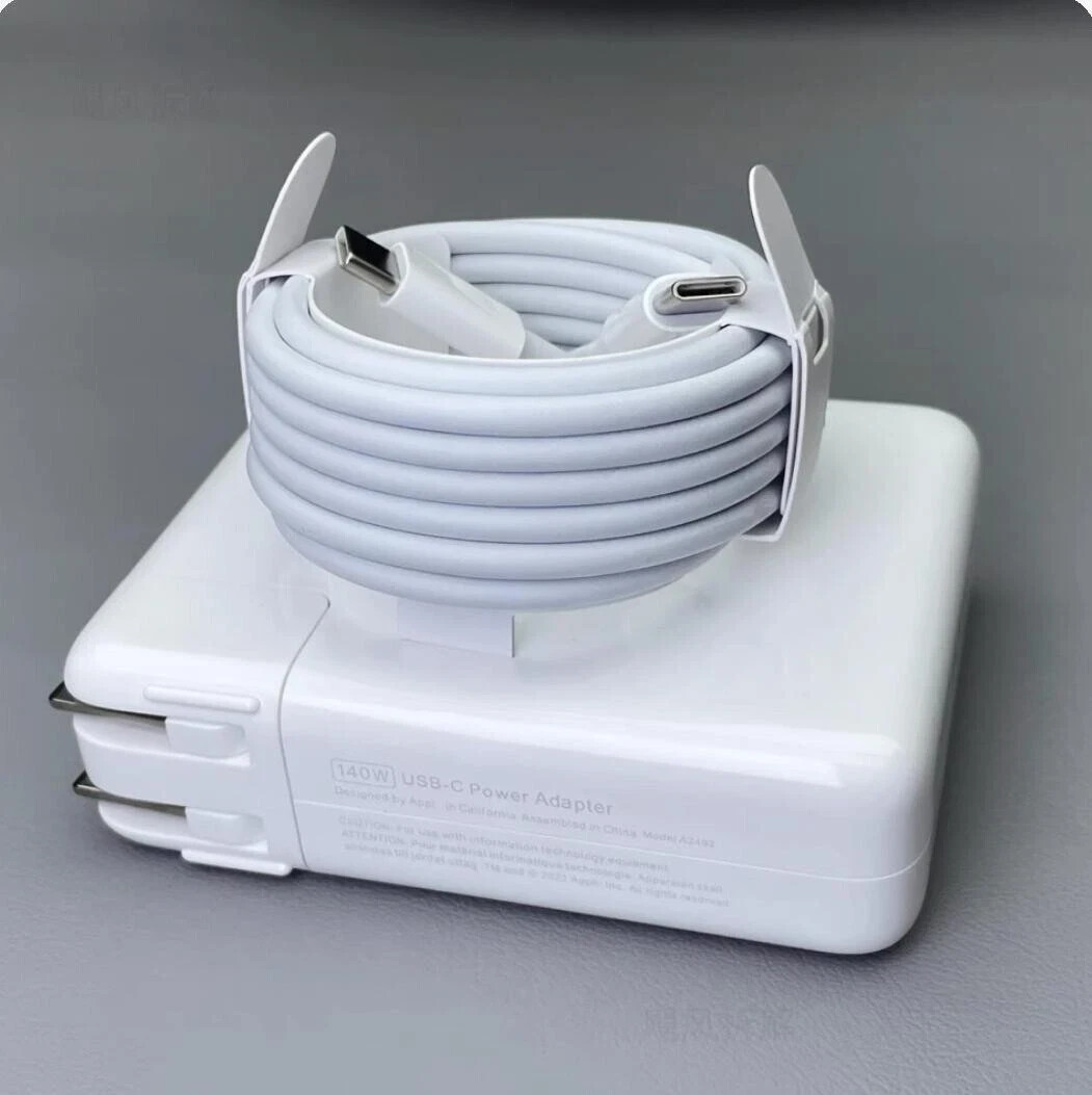 Genuine 140W Type-C Power Adapter Charger for Apple MacBook Pro + C-C Cable