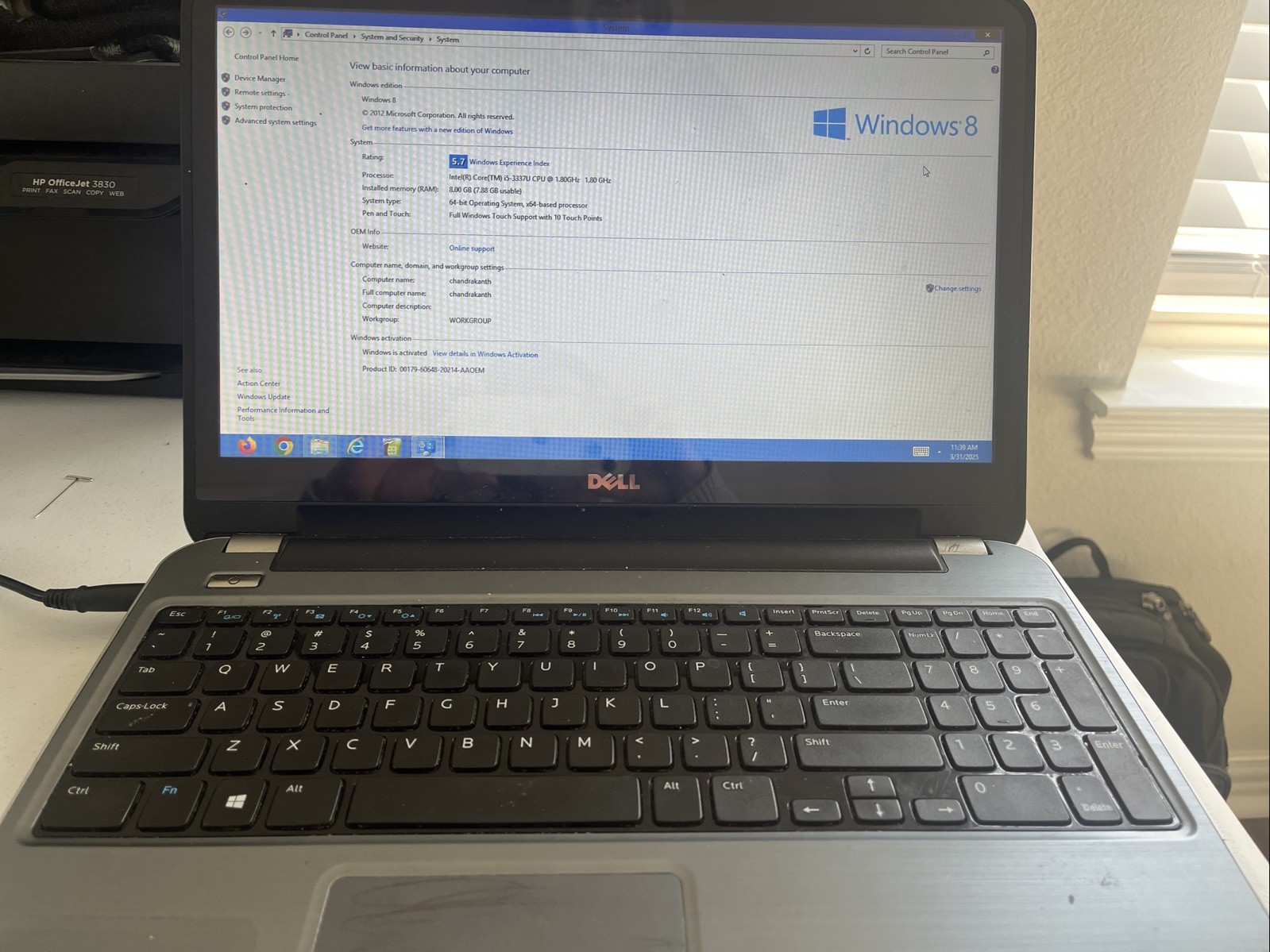 dell laptop i5 8th gen