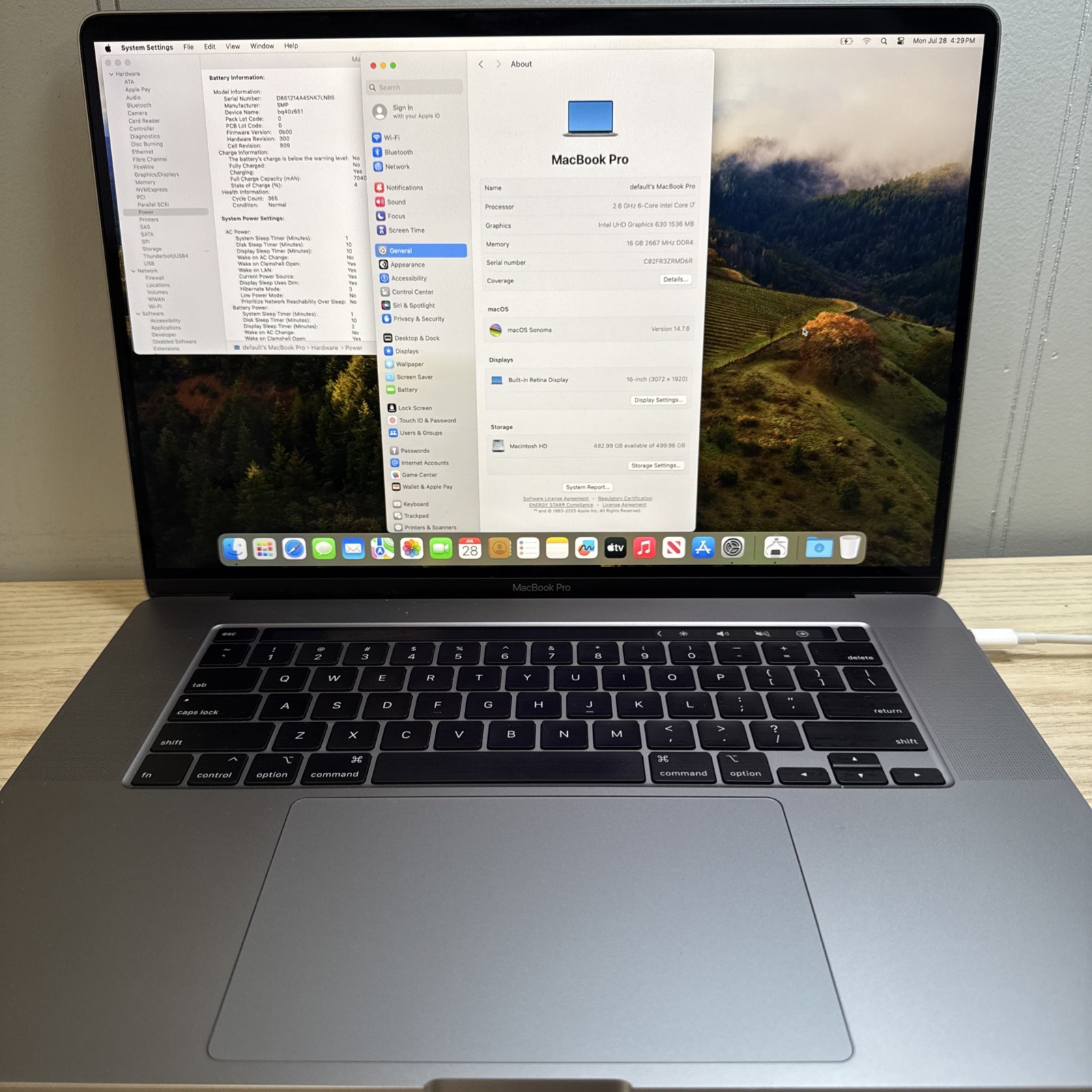 Apple MacBook Pro 16″ (2019) | Intel i7, 16GB RAM, 512GB SSD, macOS