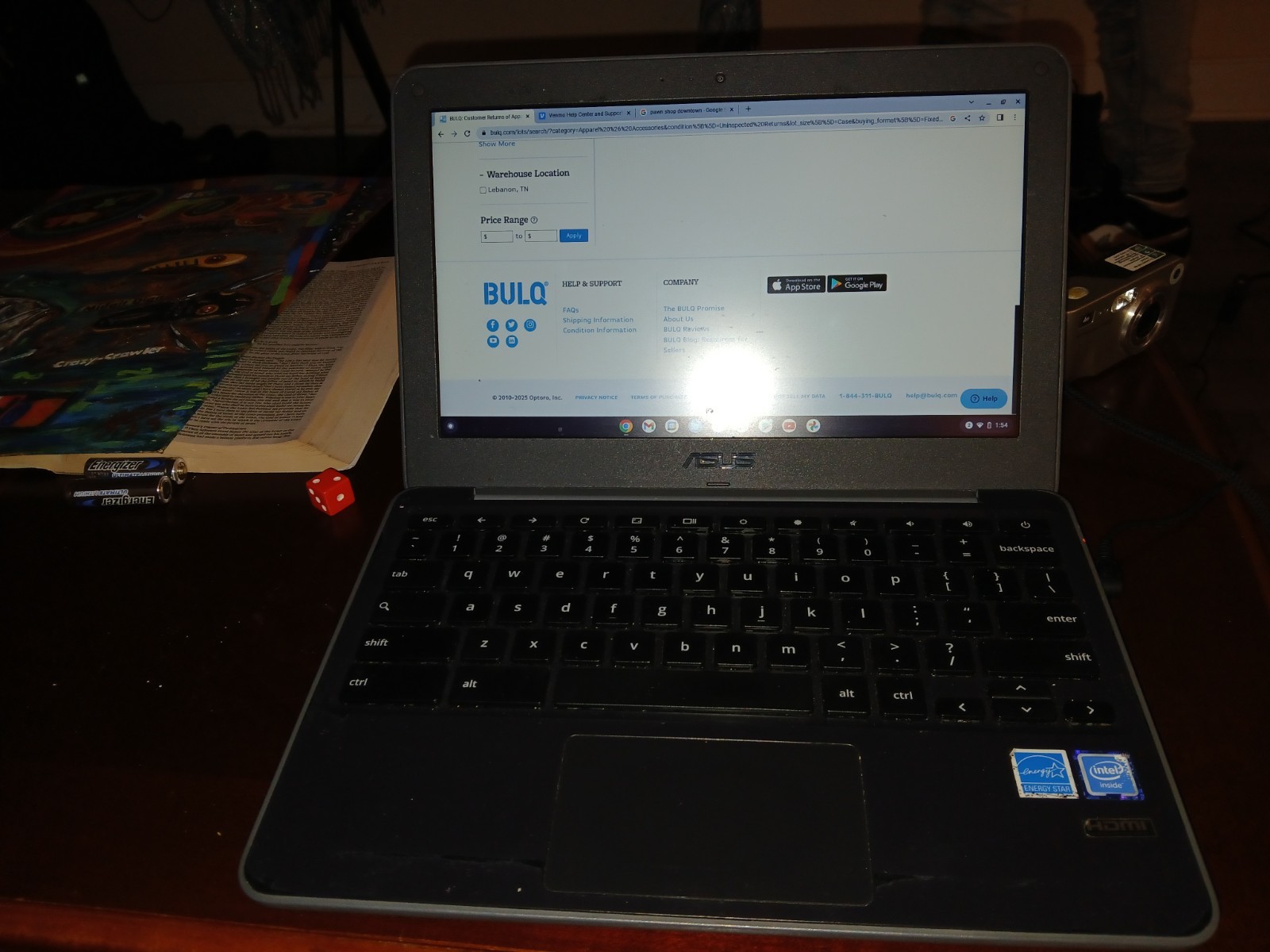 ASUS Chromebook CX1500CNA 15.6″ Intel Celeron N3350 4GB RAM 64GB eMMC Chrome OS