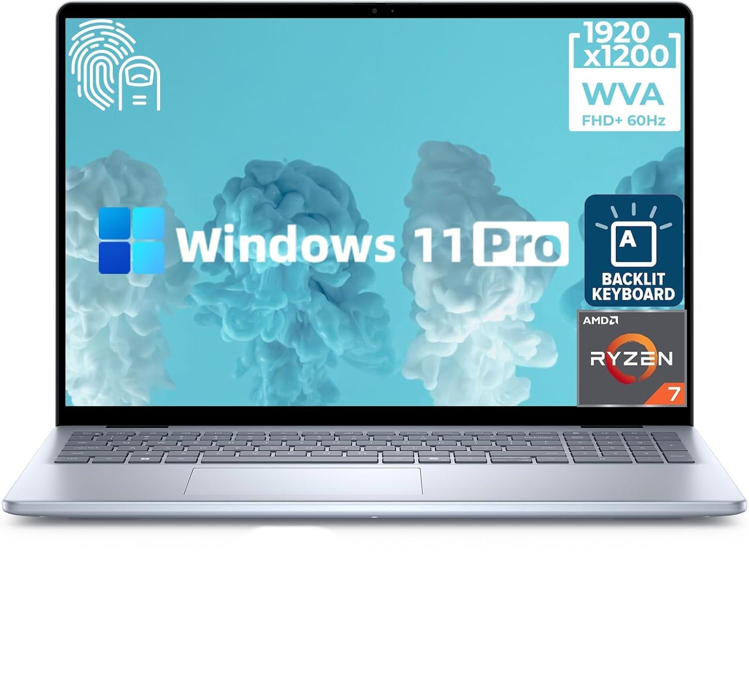 Dell Inspiron Laptop Computer 16″ FHD AMD Ryzen 7 32GB RAM 1TB  Backlit Win11 pr