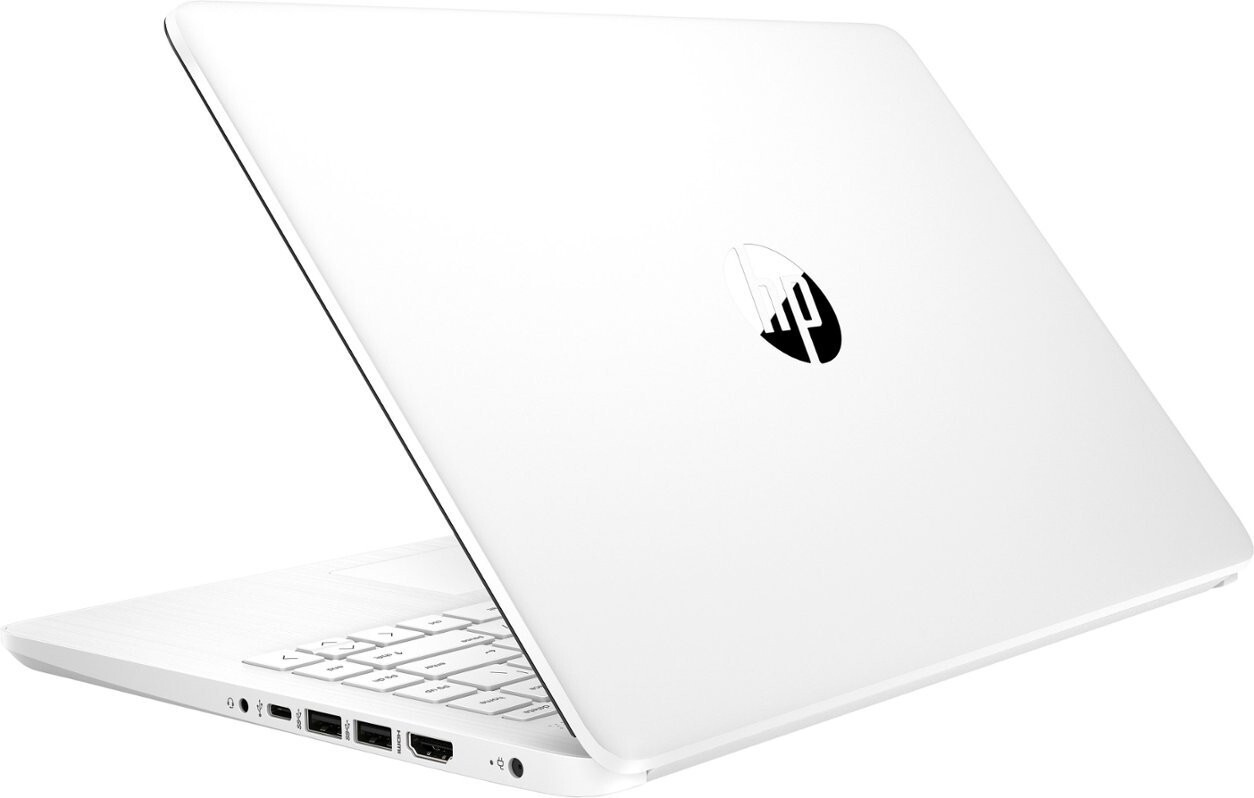 HP 14-inch HD Display Laptop Intel 1.10GHz 4GB RAM 64GB eMMC 14-DQ0052DX White