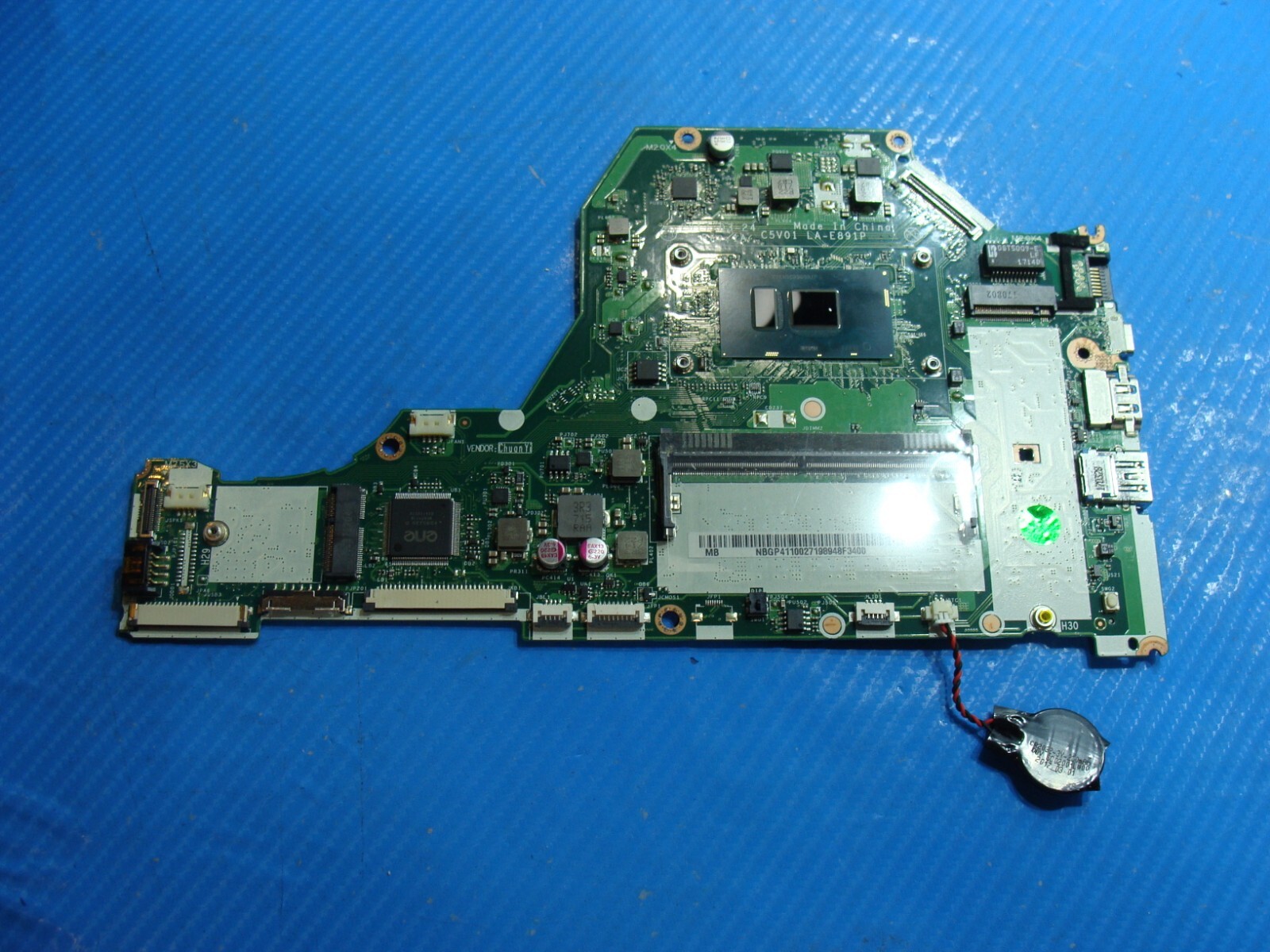 Acer Aspire A515-51-3509 15.6″ i3-7100U 2.4GHz Motherboard LA-E891P NB.GP411.002