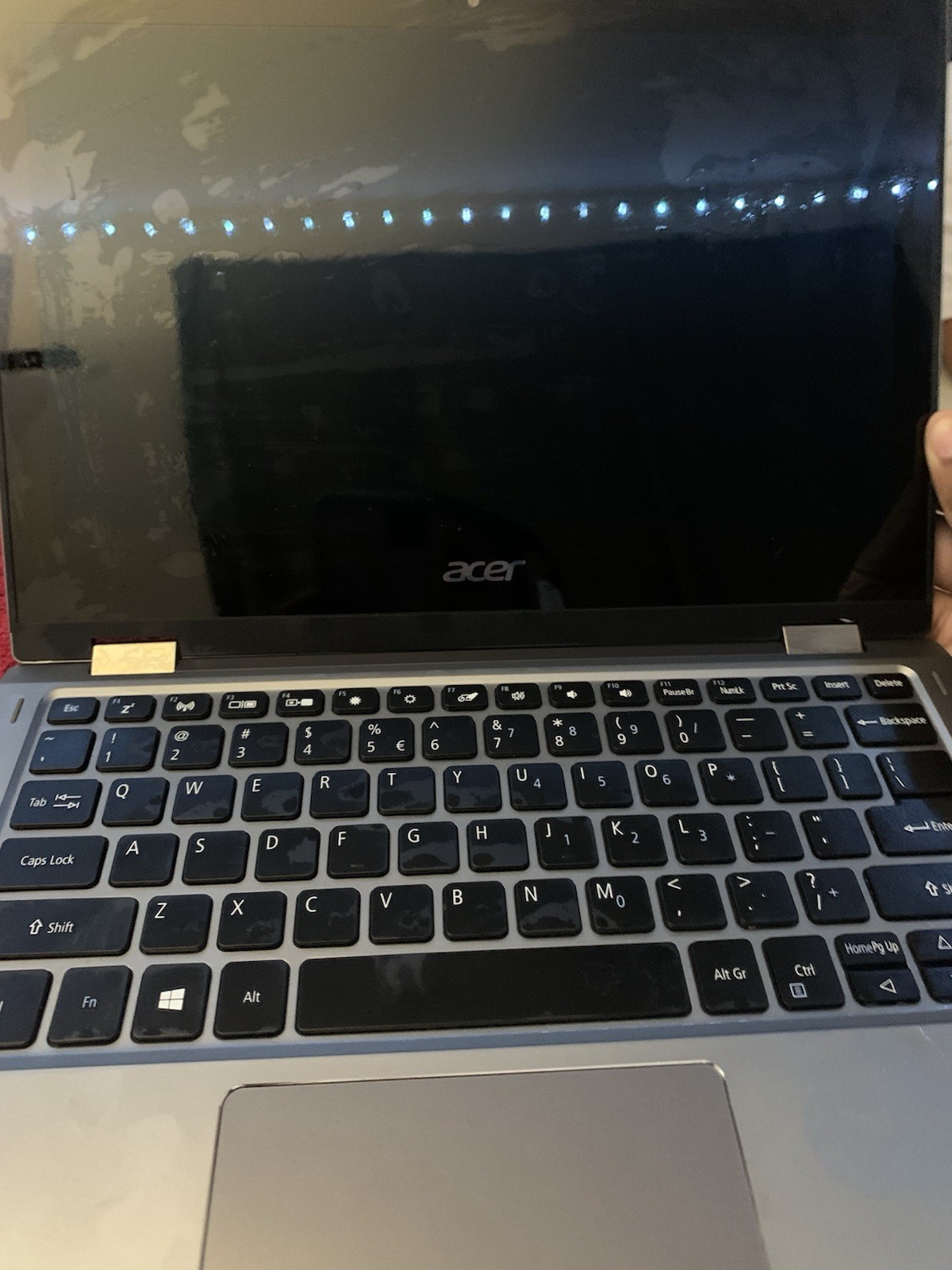 Silver Acer Laptop Without Charger