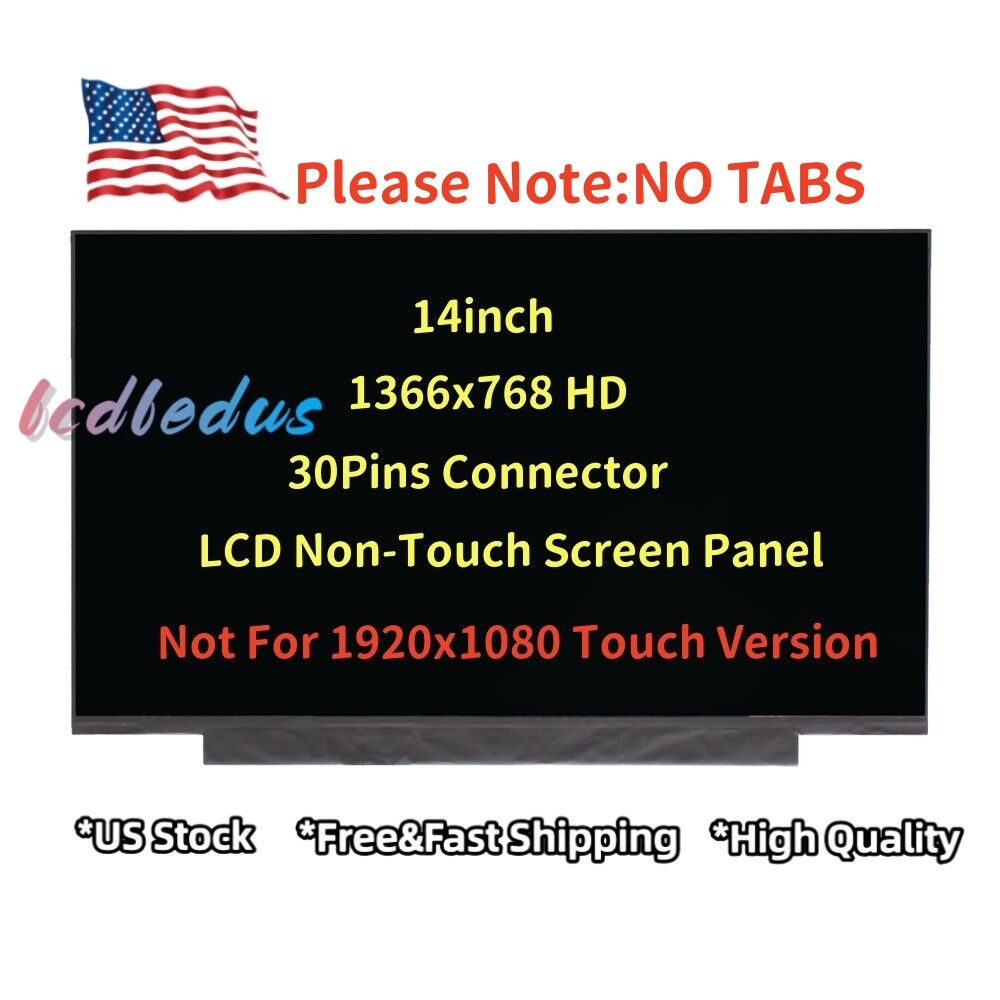 Tested LCD Screen for HP 14-DQ0051DX 14-DQ0052DX LED SHIP HD 14-dq0054dx 14” HD