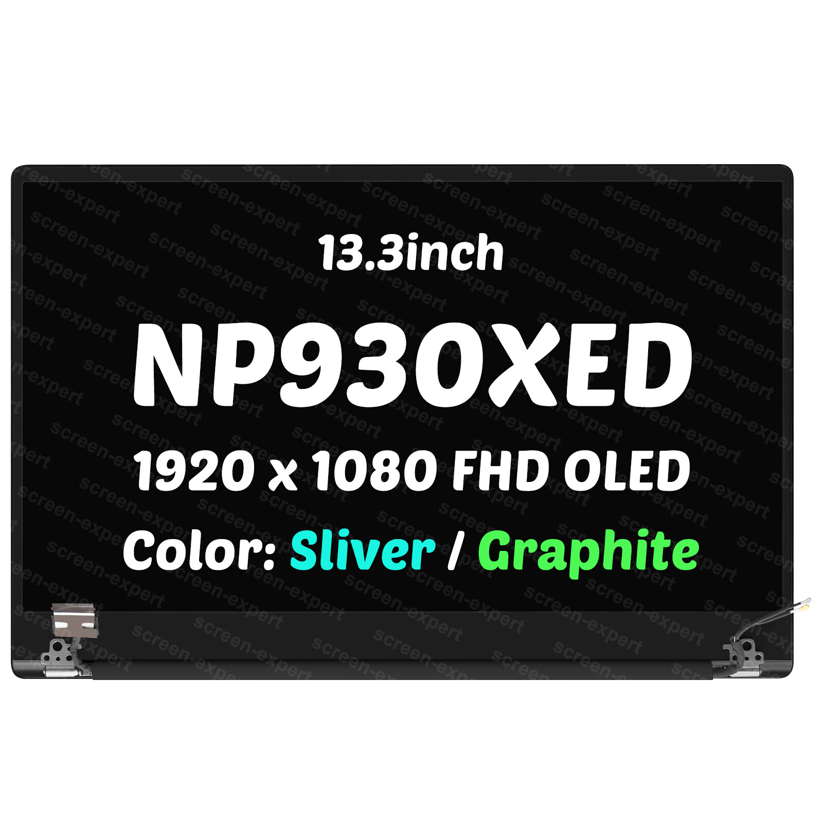 13.3″ for Samsung NP930XED-KA2FR NP930XED-KA2HK LCD Top Assembly Graphite Silver