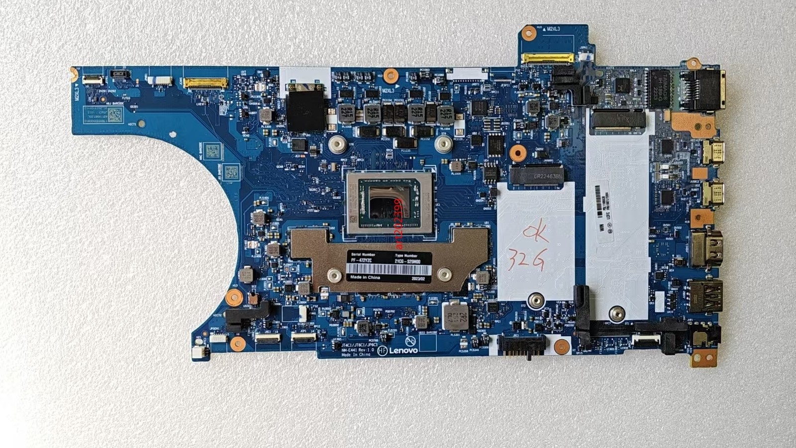 NM-E441 For Lenovo ThinkPad T14 Gen 3 / P14s Gen 3 Motherboard 5B21J15998 R7 16G