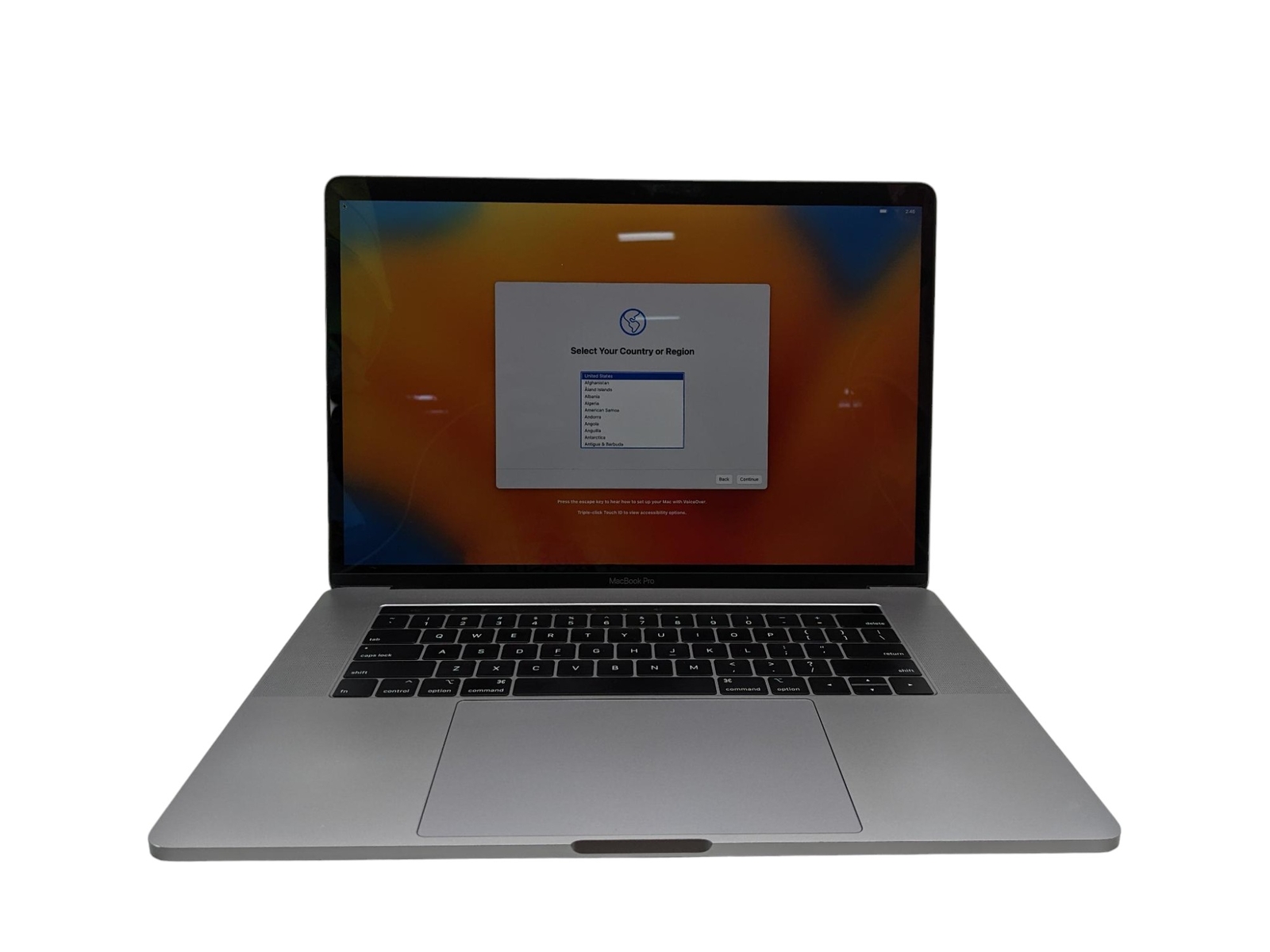 APPLE MACBOOK PRO TOUCHBAR 2018 A1990 i9 2.9GHz 16GB 512GB GRADE D