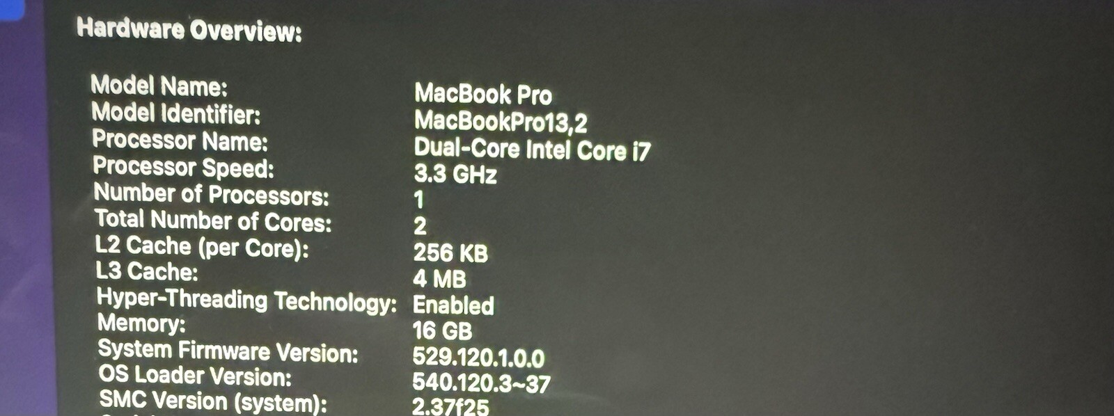 Apple MacBook Pro 13.3″ 512GB Laptop with Touchbar – 512Gb