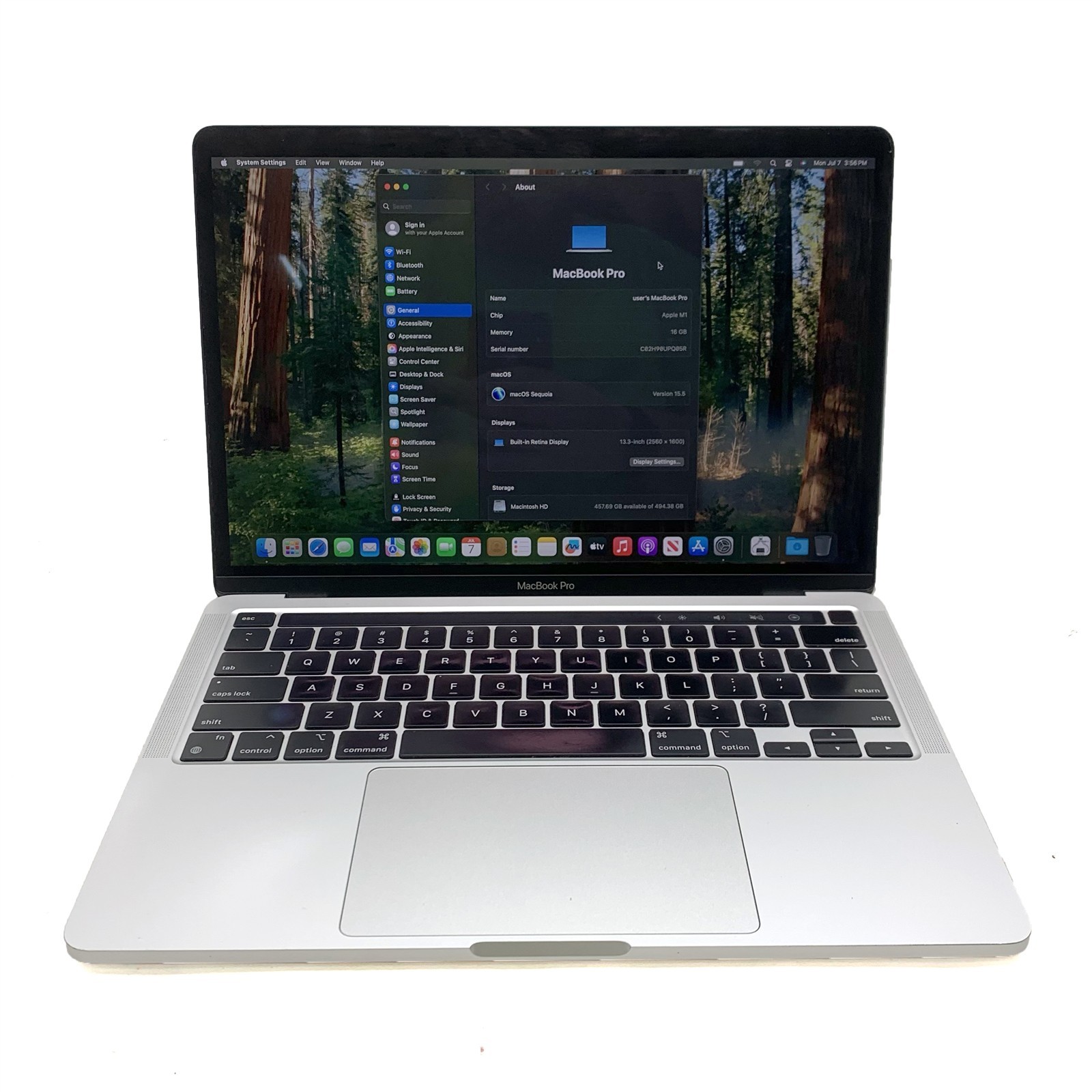 Apple Macbook Pro 17,1 A2338 2020 13″ Touch Retina M1 3.20GHz 16GB 512GB Sequoia
